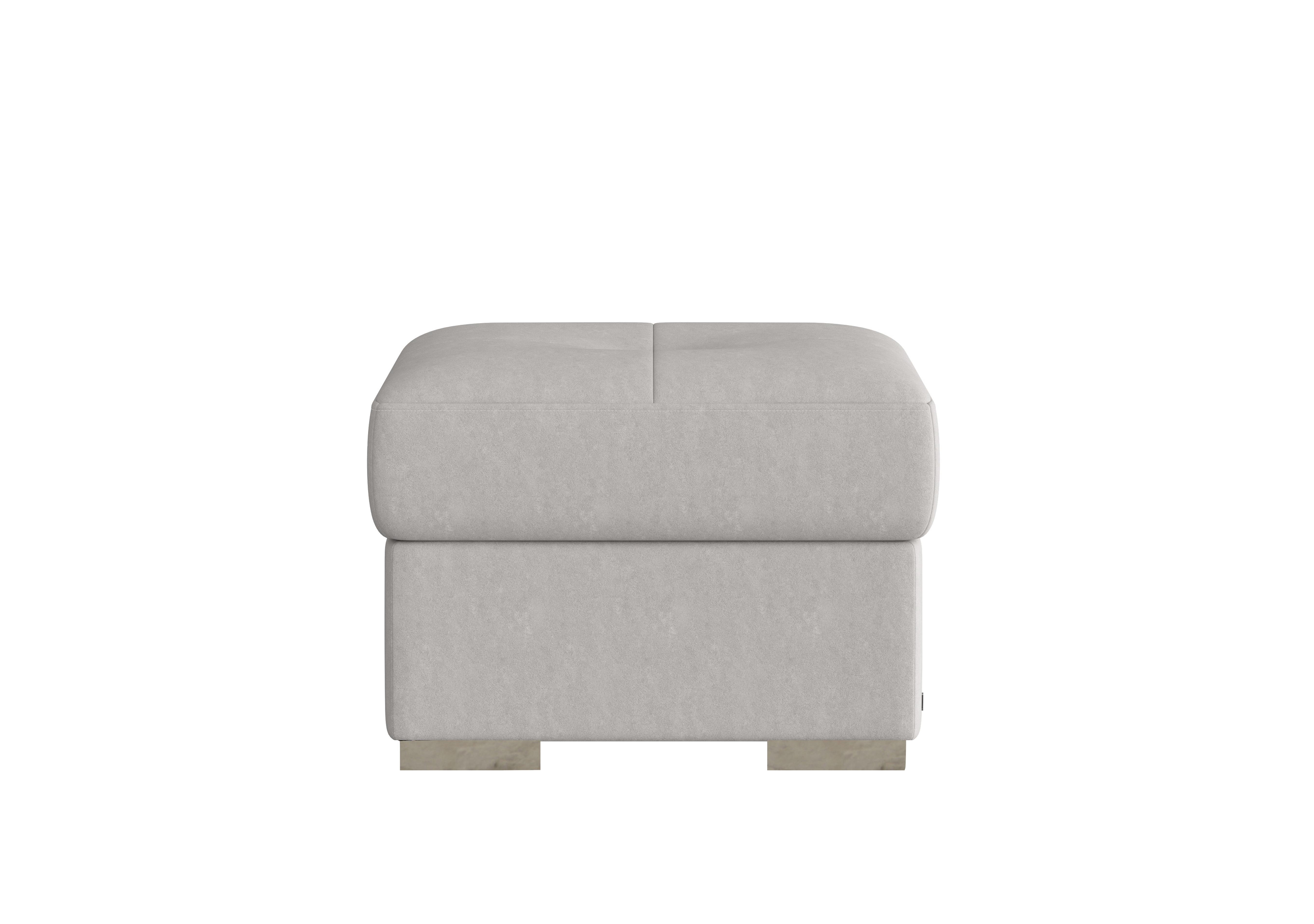 Galileo Fabric Storage Footstool in Flambe Ghiaccio Ch on Furniture Village