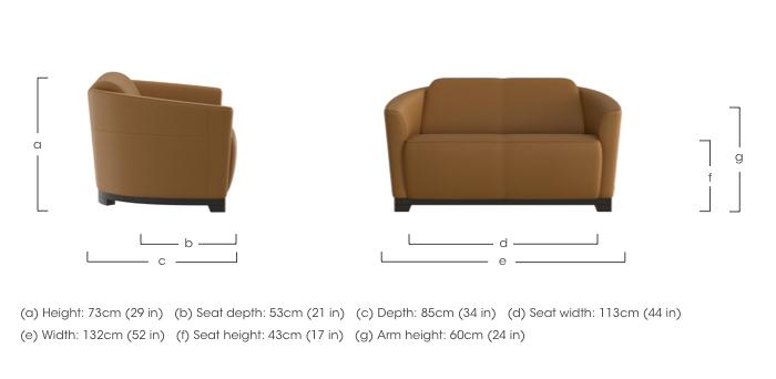 Ketty 2 Seater Leather Sofa in  on Furniture Village