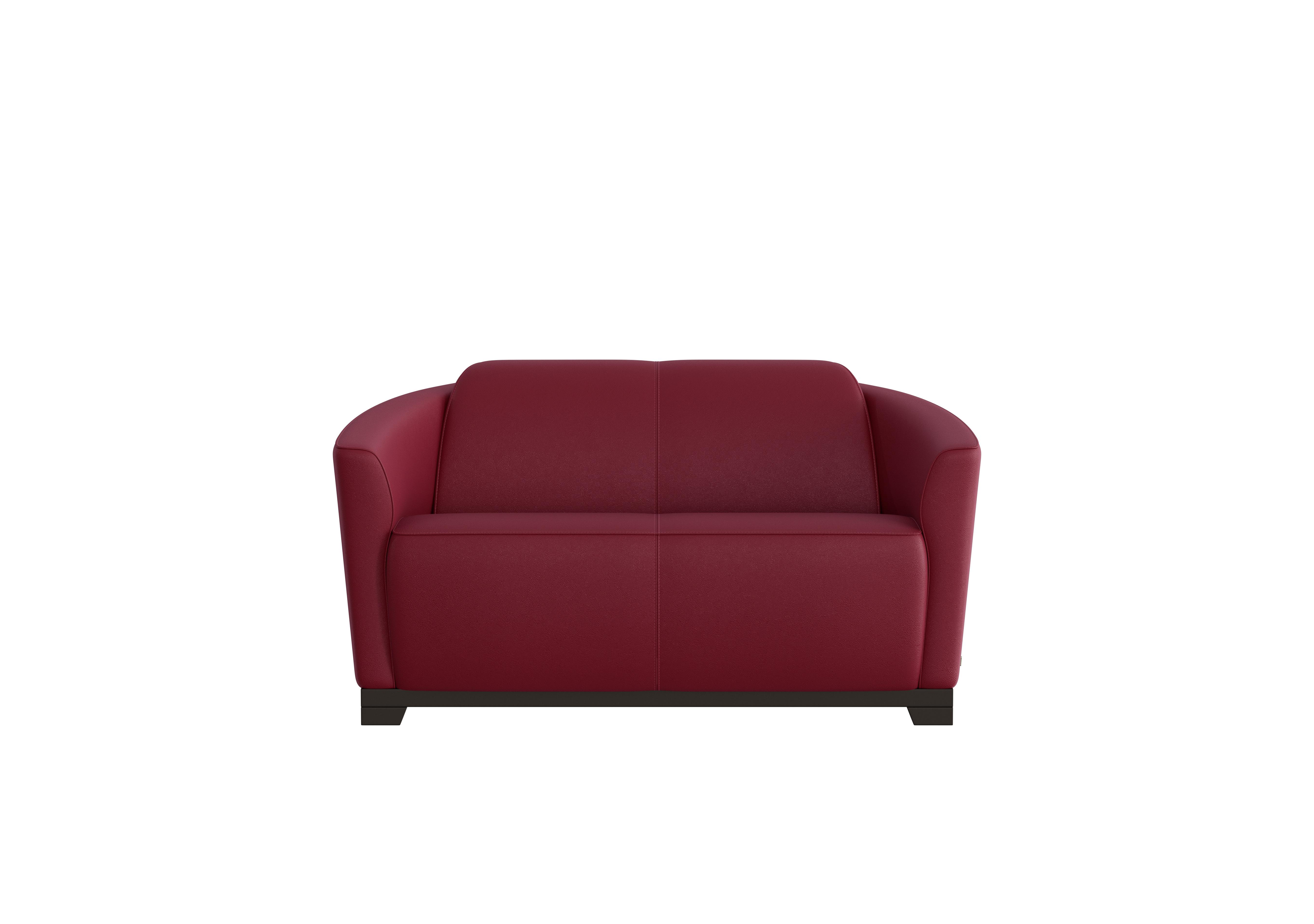 Ketty 2 Seater Leather Sofa in Dali Bordeaux 1521 on Furniture Village
