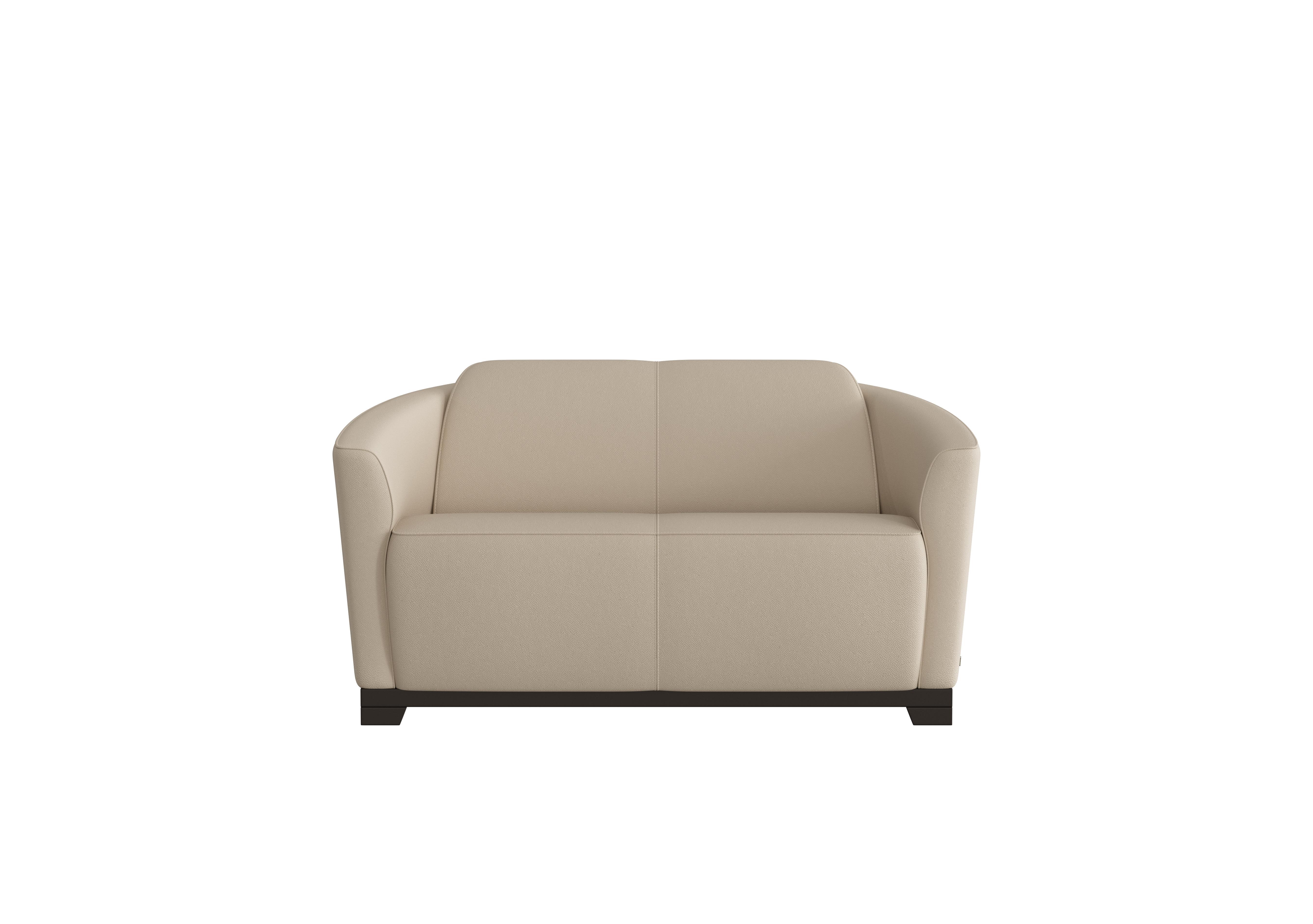 Ketty 2 Seater Leather Sofa in Torello Fango 352 on Furniture Village