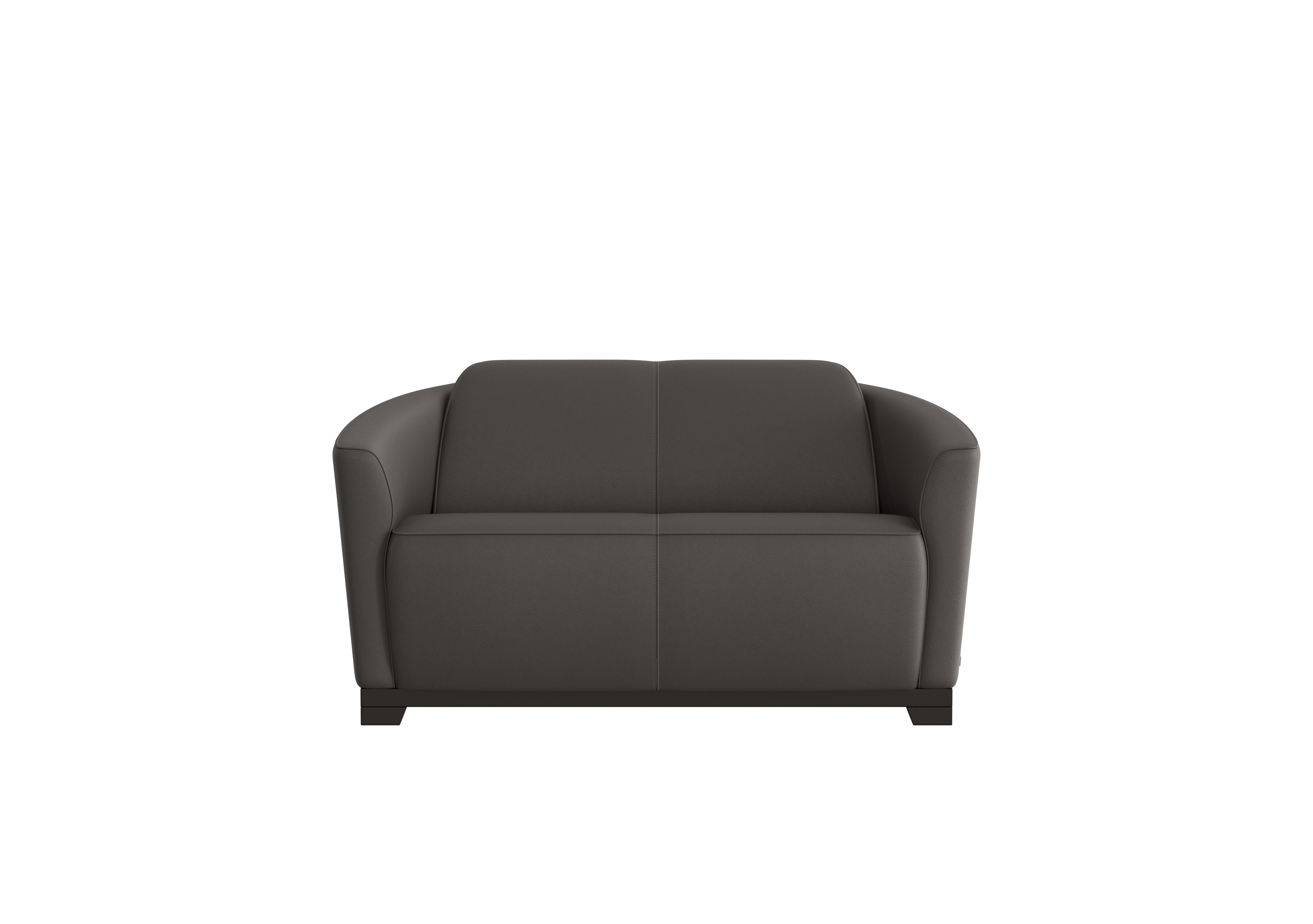 Ketty 2 Seater Leather Sofa in Torello Grigio Scuro 327 on Furniture Village