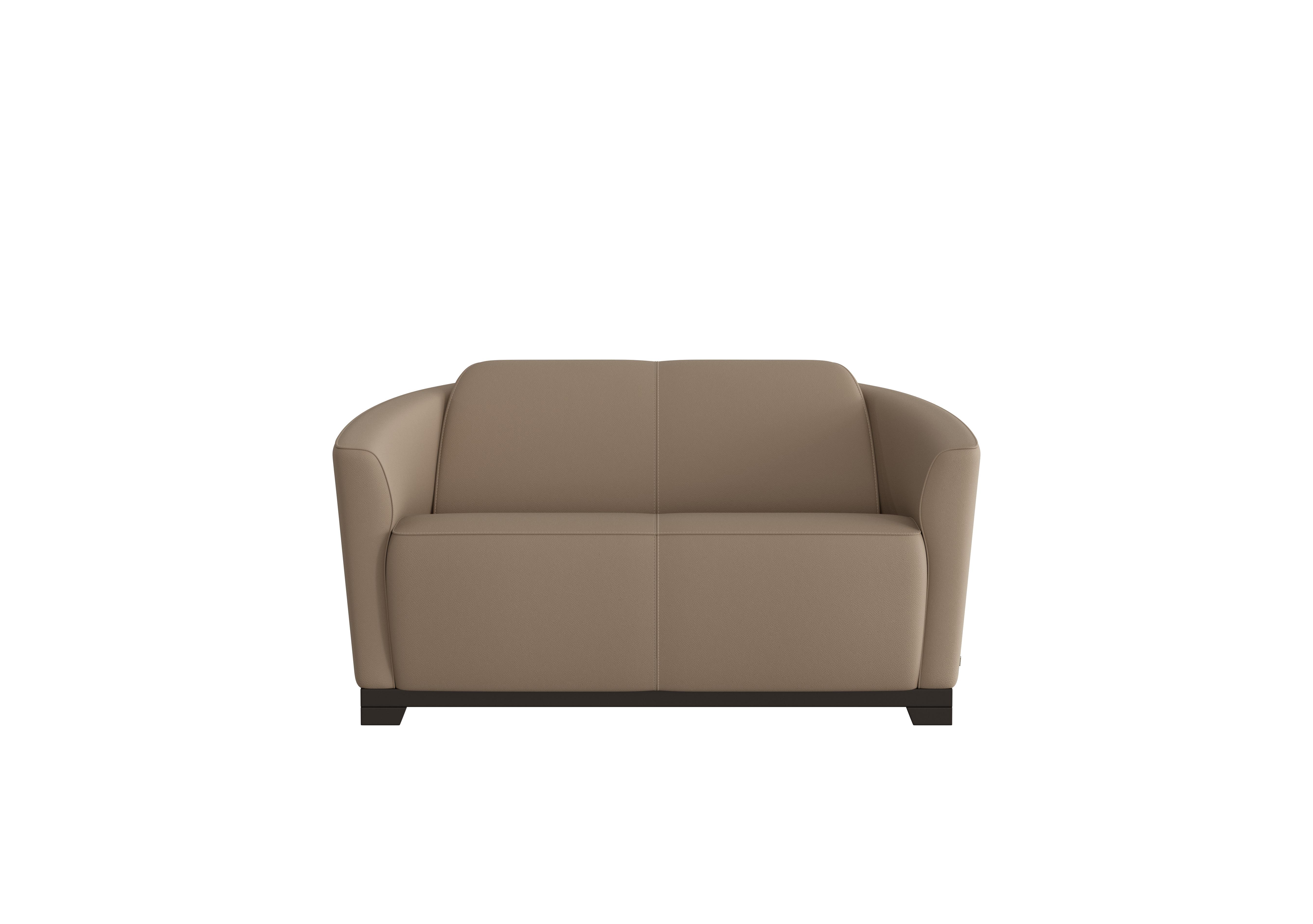 Ketty 2 Seater Leather Sofa in Torello Taupe 312 on Furniture Village