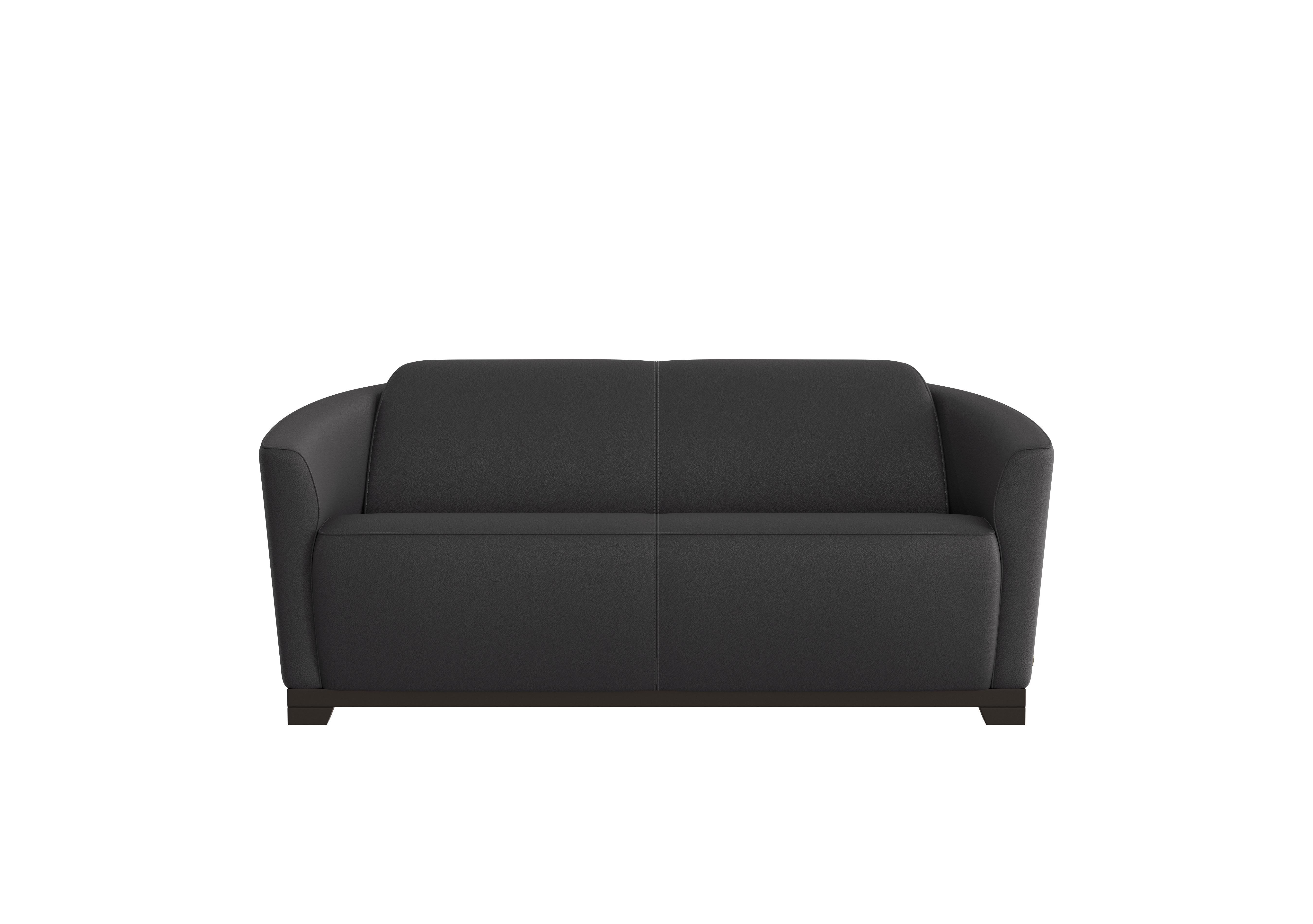 Ketty 2.5 Seater Leather Sofa in Botero Nero 2154 on Furniture Village