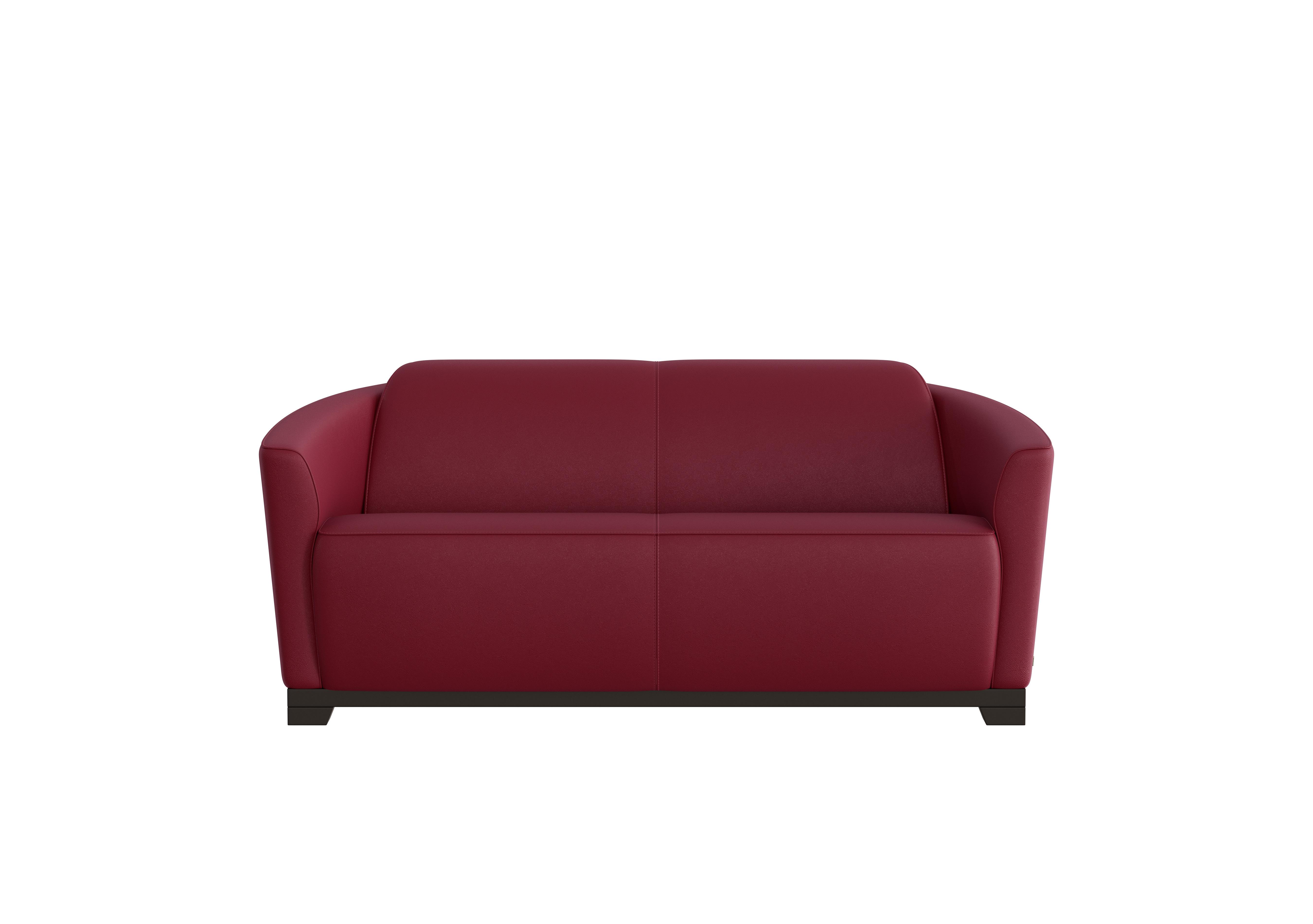 Ketty 2.5 Seater Leather Sofa in Dali Bordeaux 1521 on Furniture Village