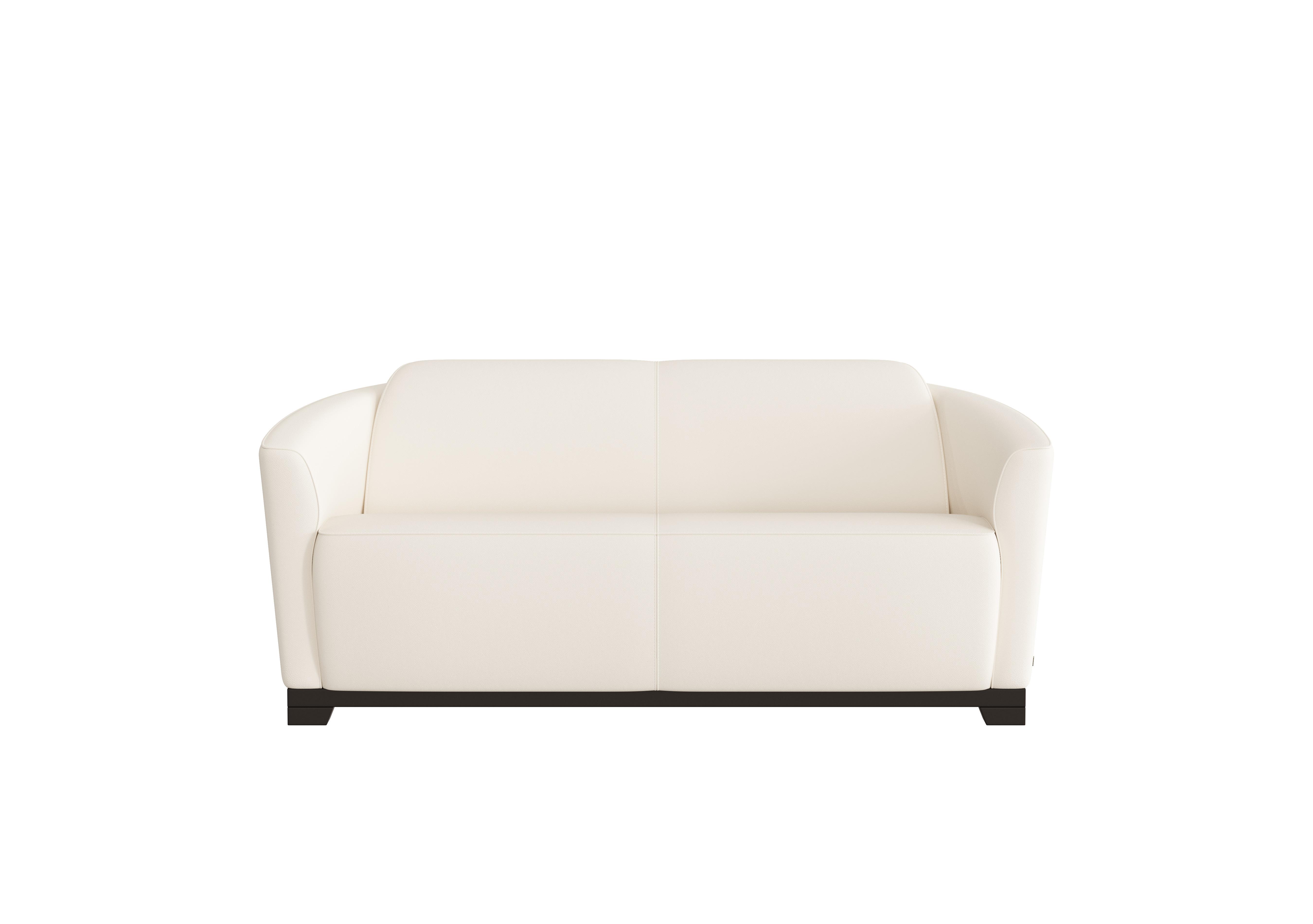 Ketty 2.5 Seater Leather Sofa in Torello Bianco 93 on Furniture Village