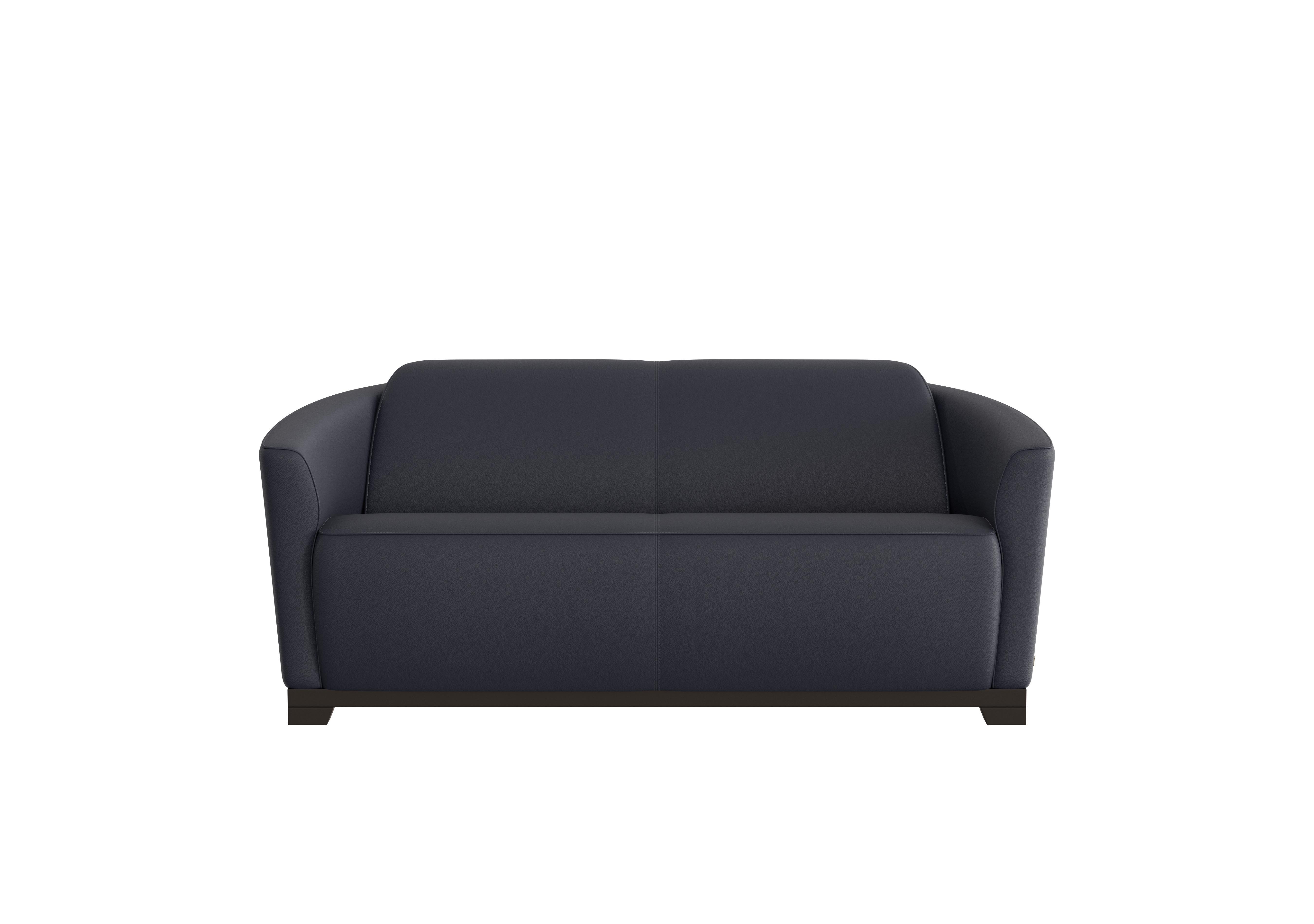 Ketty 2.5 Seater Leather Sofa in Torello Blu 81 on Furniture Village