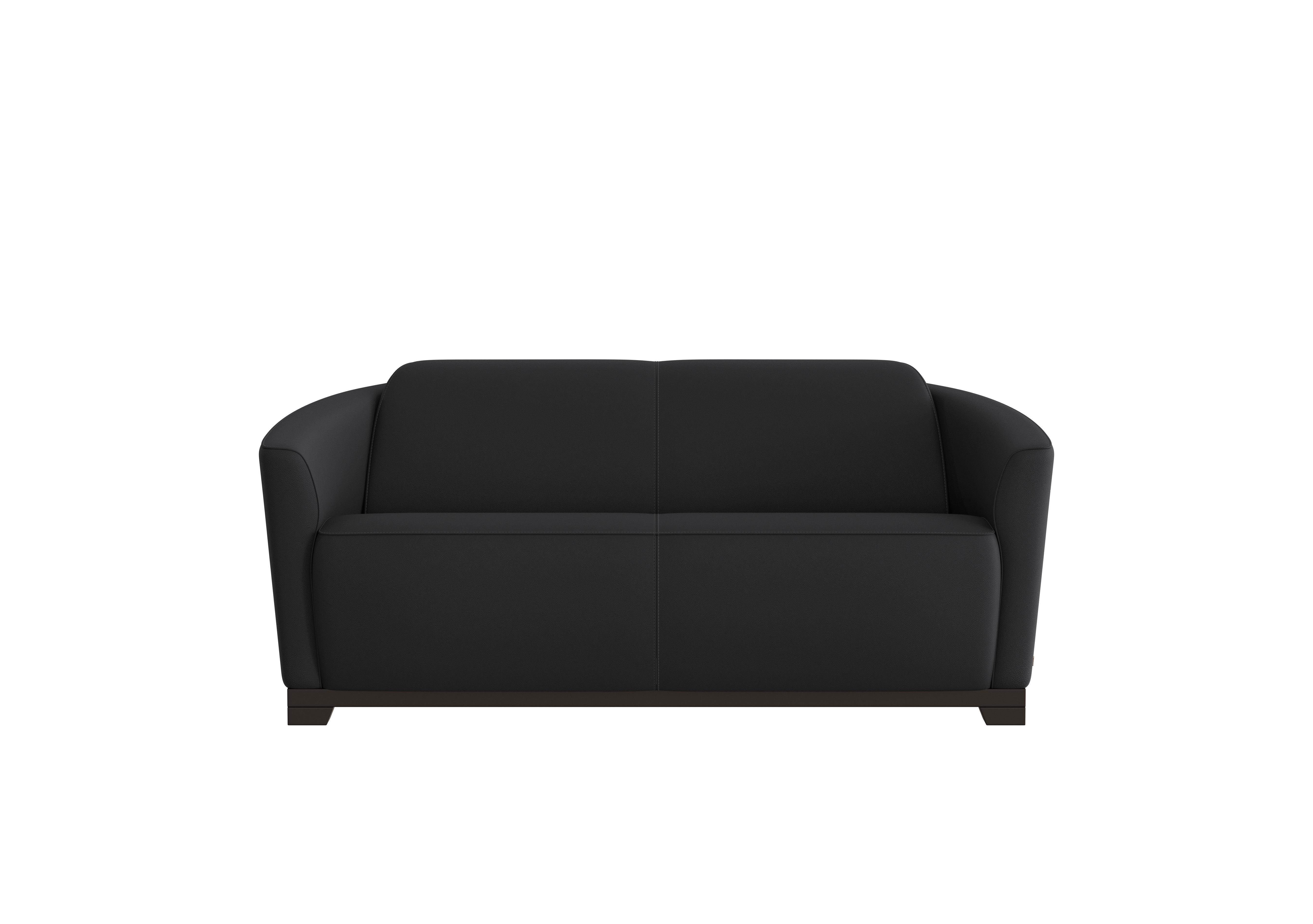 Ketty 2.5 Seater Leather Sofa in Torello Nero 71 on Furniture Village