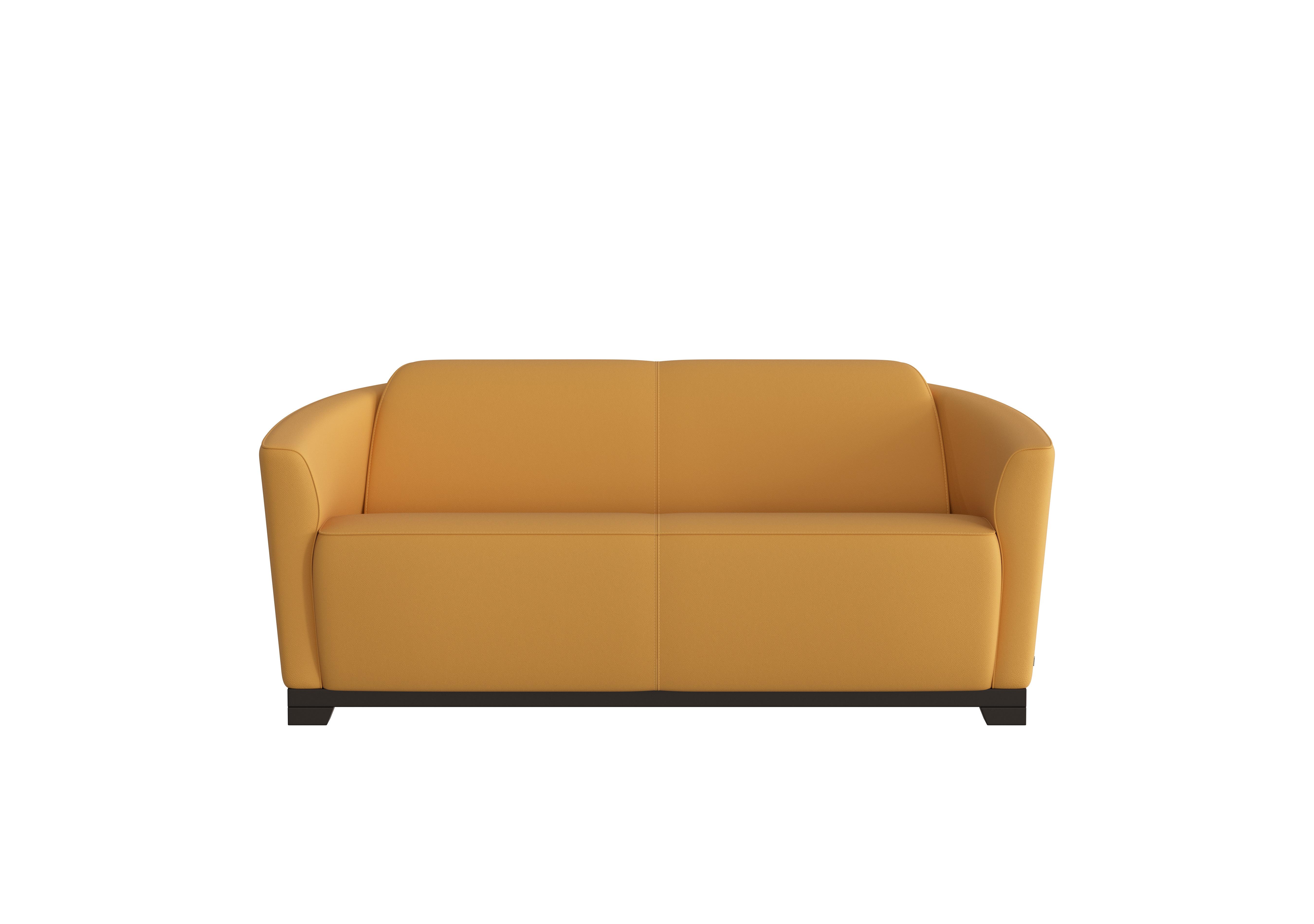 Ketty 2.5 Seater Leather Sofa in Torello Senape 355 on Furniture Village