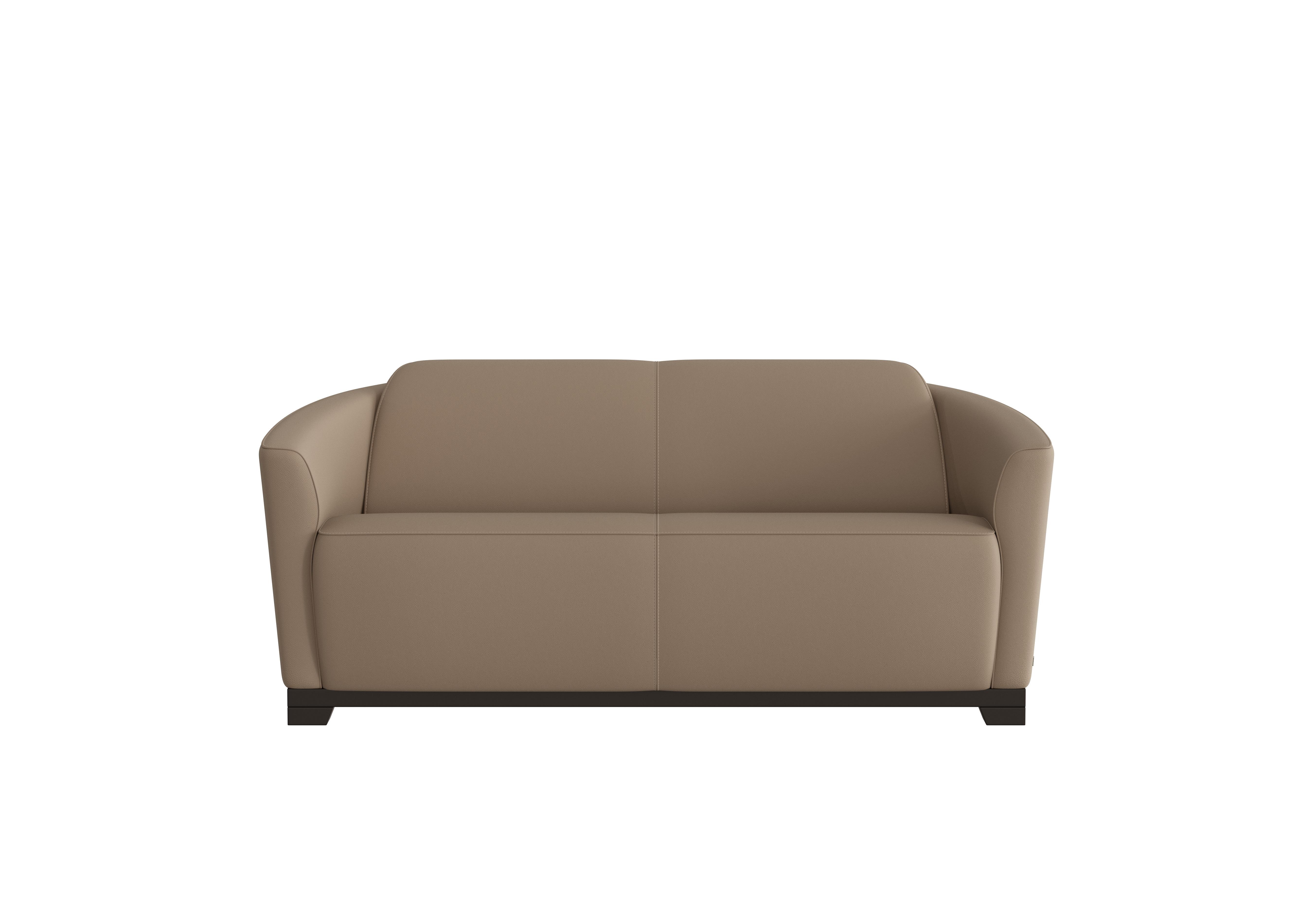 Ketty 2.5 Seater Leather Sofa in Torello Taupe 312 on Furniture Village