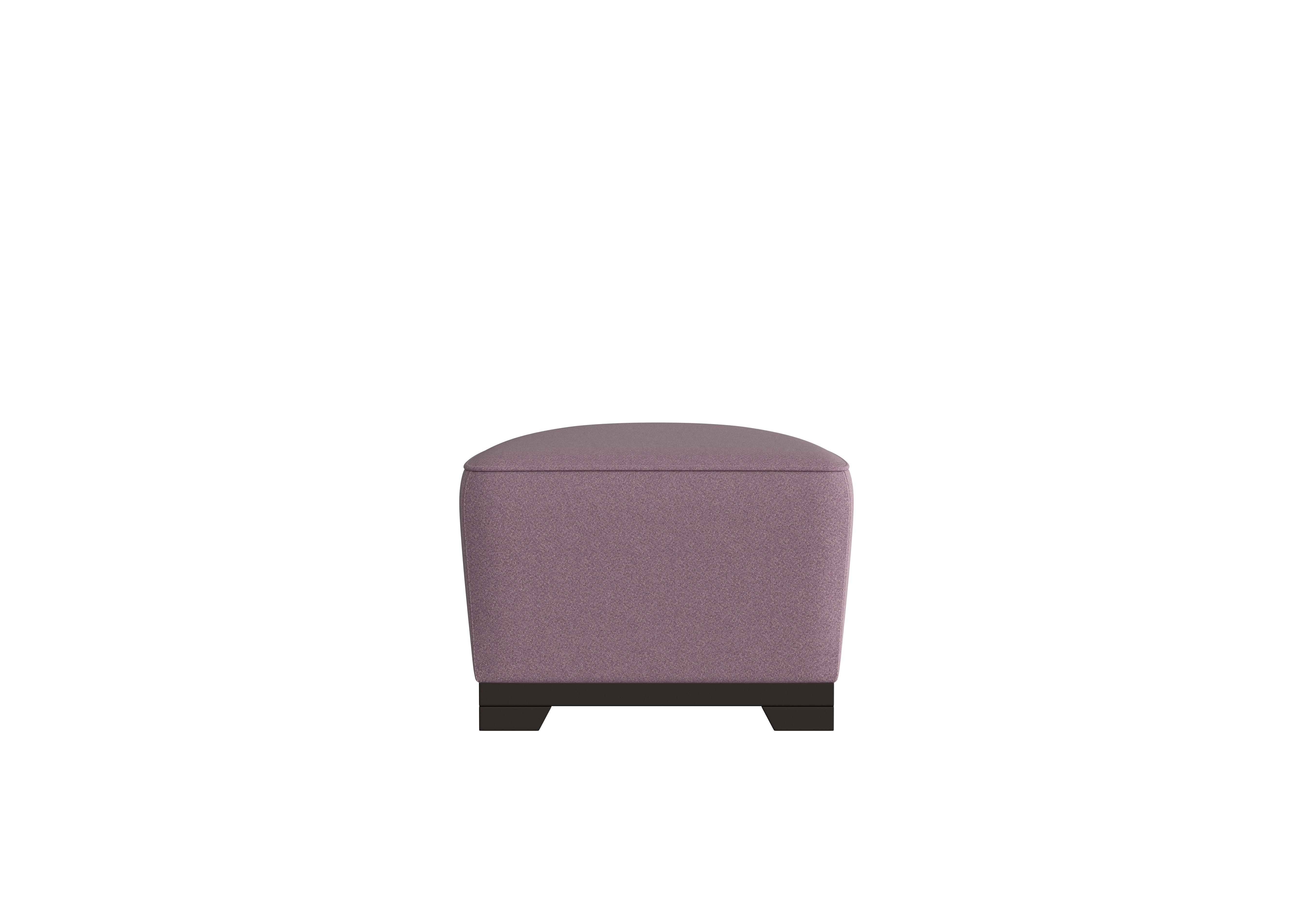 Ketty Fabric D-Shaped Footstool in Coupe Glicine 003 on Furniture Village