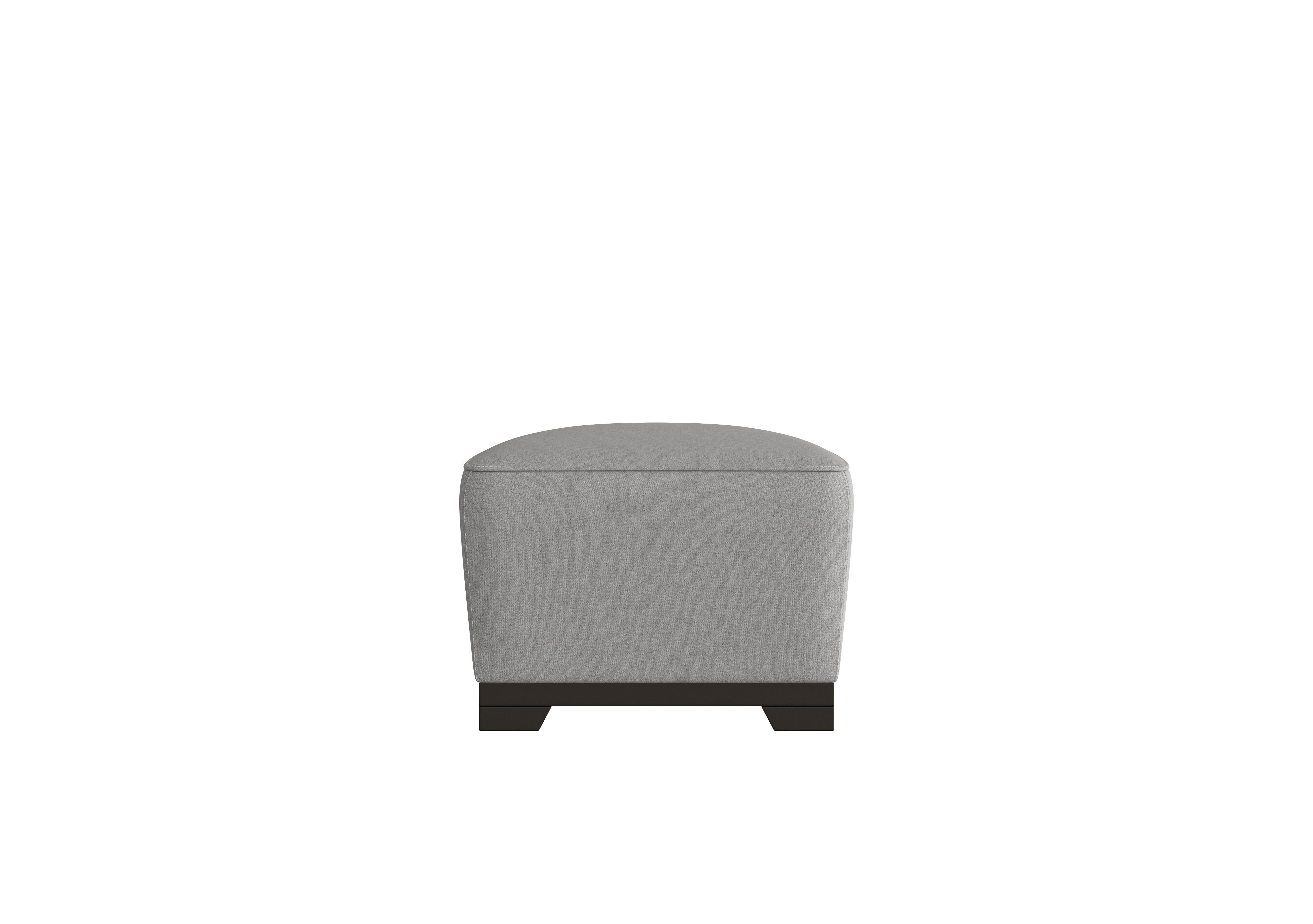 Ketty Fabric D-Shaped Footstool in Fuente Ash on Furniture Village