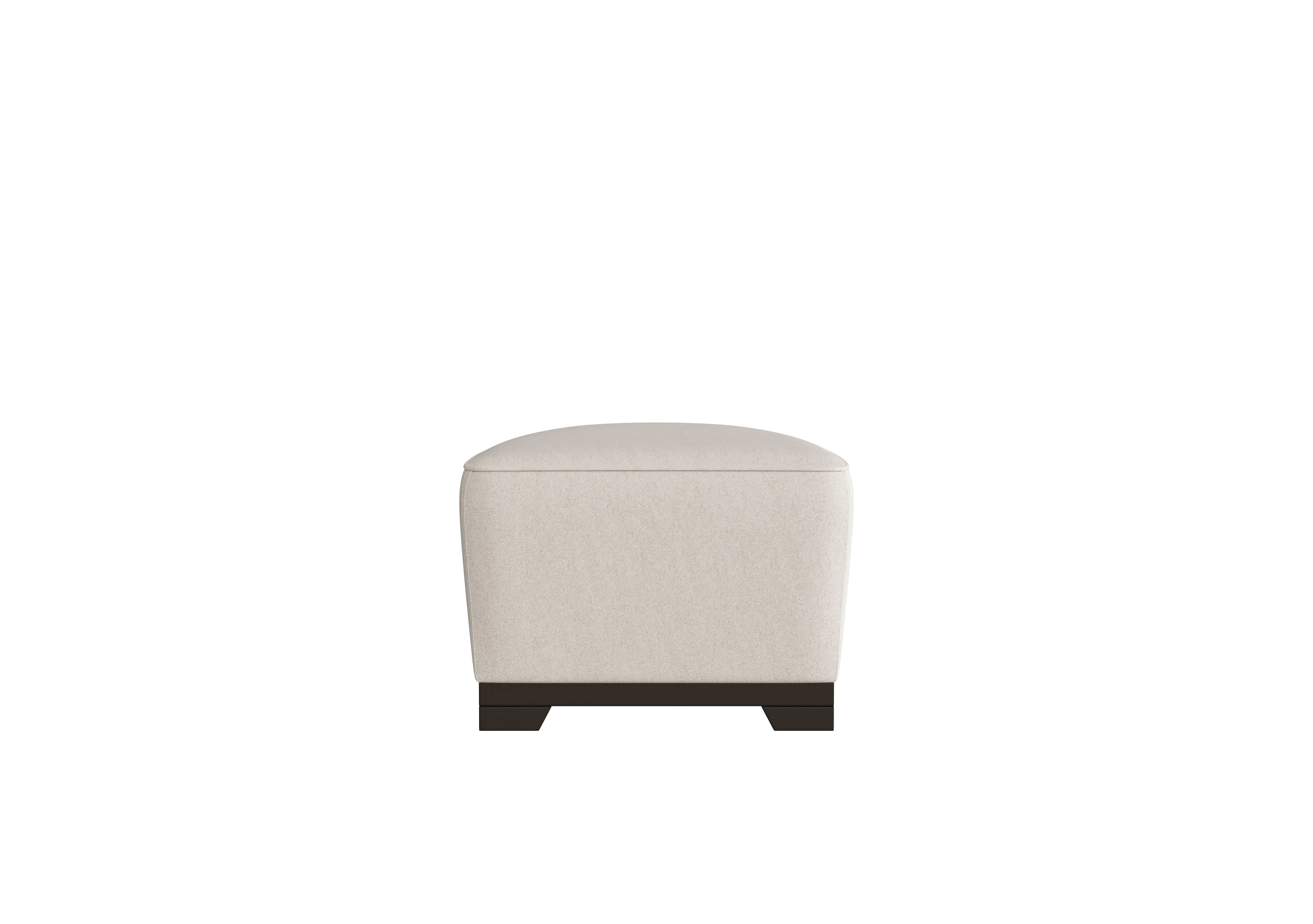 Ketty Fabric D-Shaped Footstool in Fuente Beige on Furniture Village