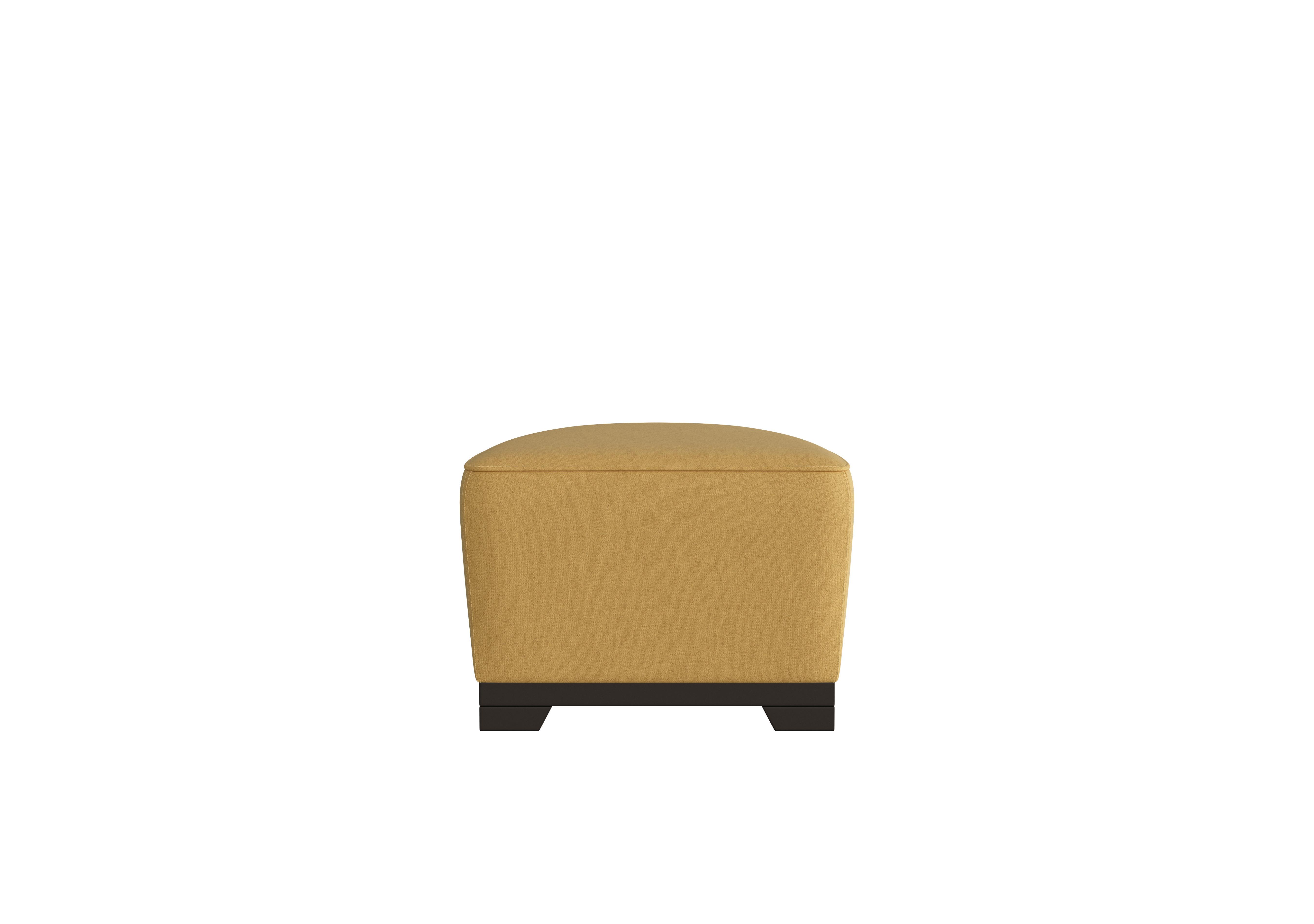Ketty Fabric D-Shaped Footstool in Fuente Mostaza on Furniture Village