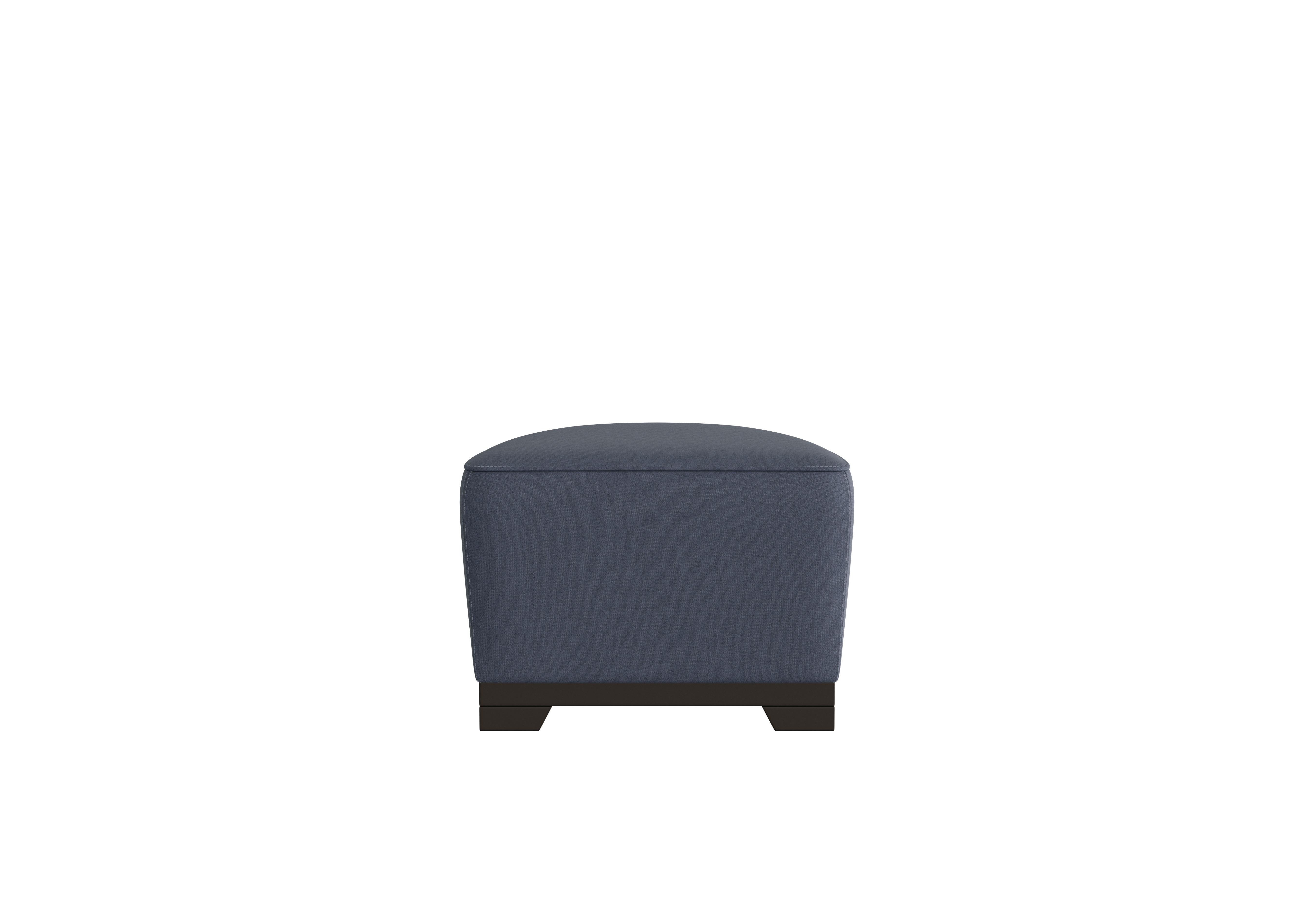 Ketty Fabric D-Shaped Footstool in Fuente Ocean on Furniture Village