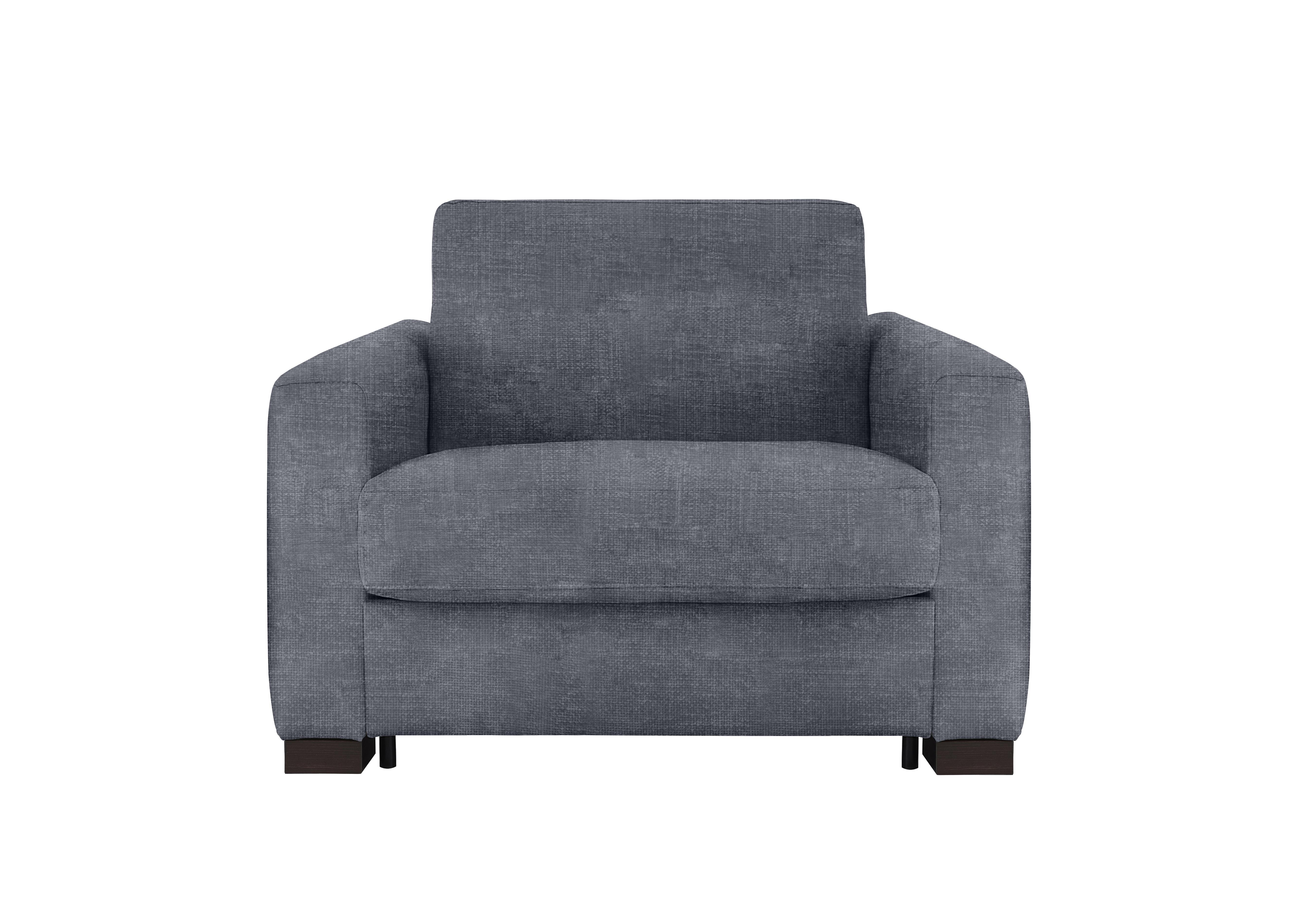 Alcova Fabric Chair Sofa Bed with Box Arms in Baobab Grigio 546 on Furniture Village