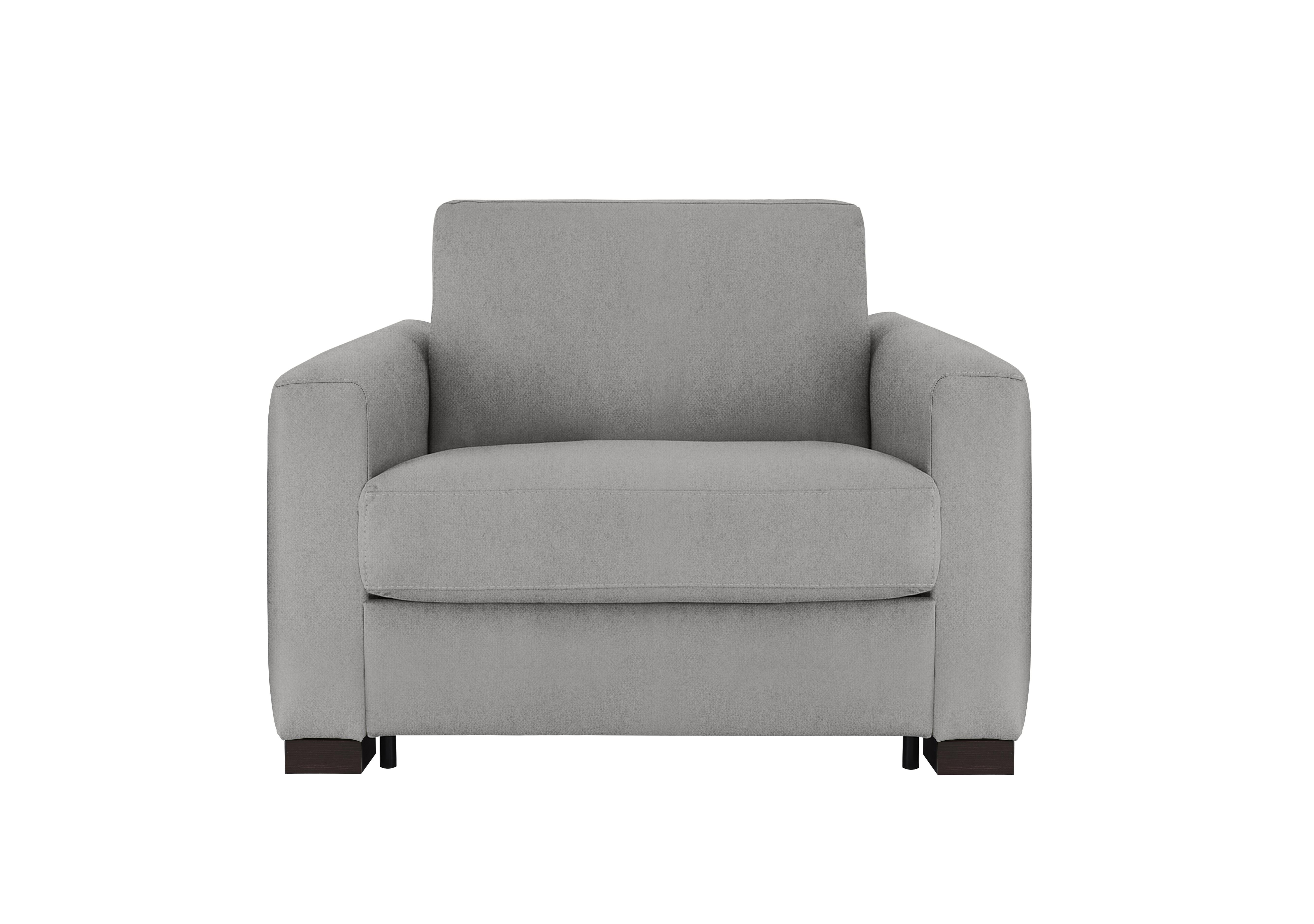 Alcova Fabric Chair Sofa Bed with Box Arms in Fuente Ash on Furniture Village