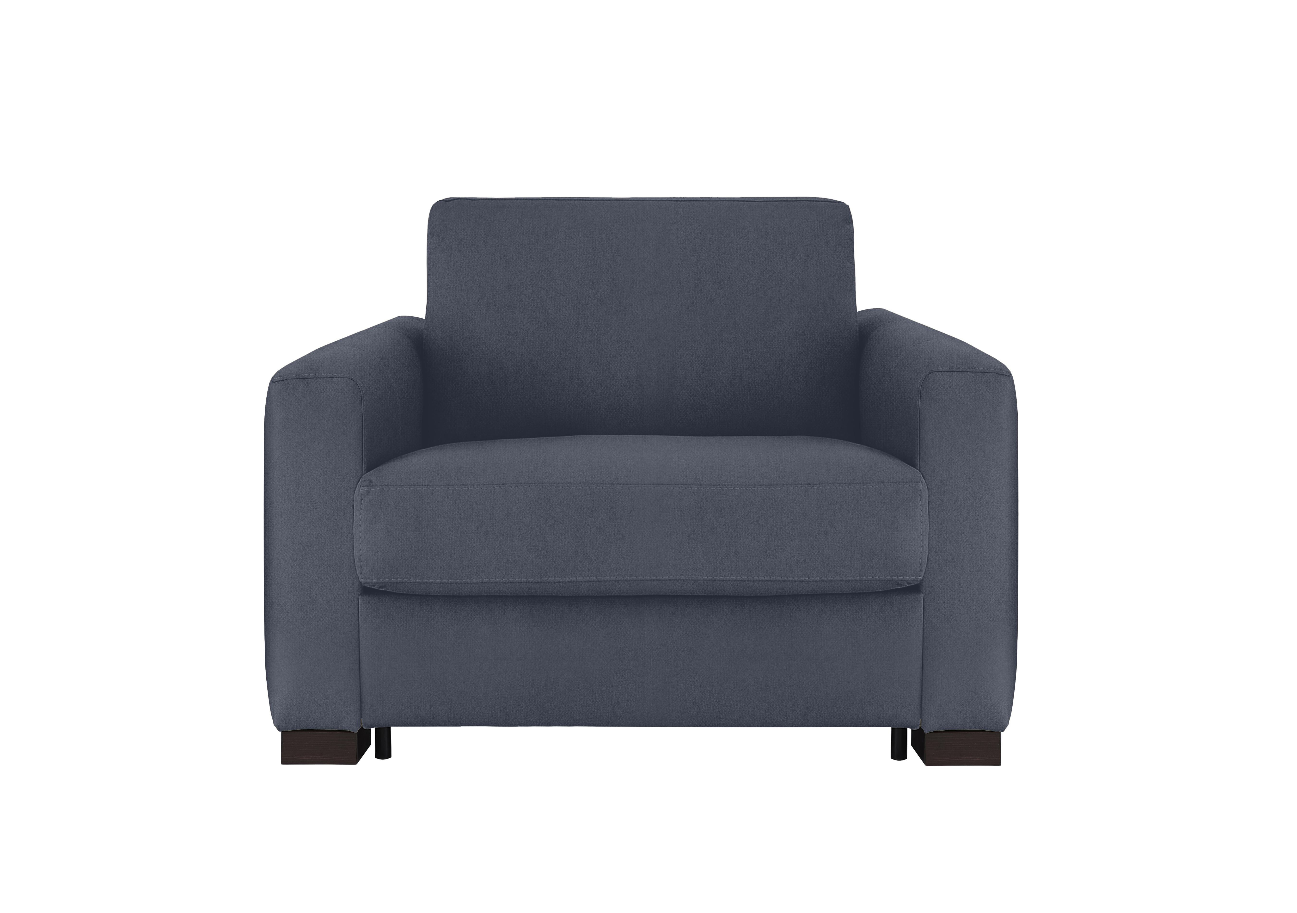 Alcova Fabric Chair Sofa Bed with Box Arms in Fuente Ocean on Furniture Village