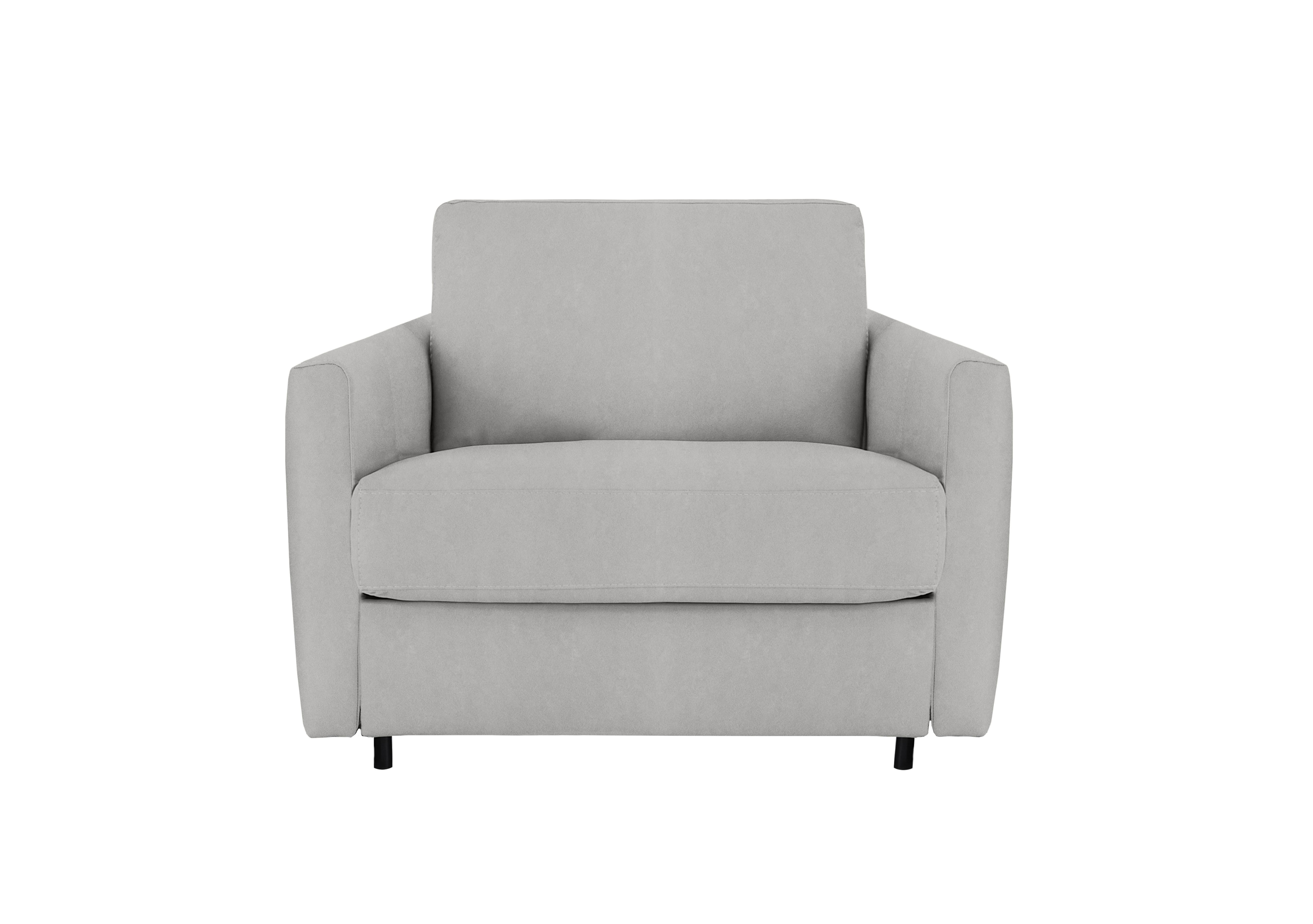 Alcova Fabric Chair Sofa Bed with Slim Arms in Flambe Ghiaccio on Furniture Village