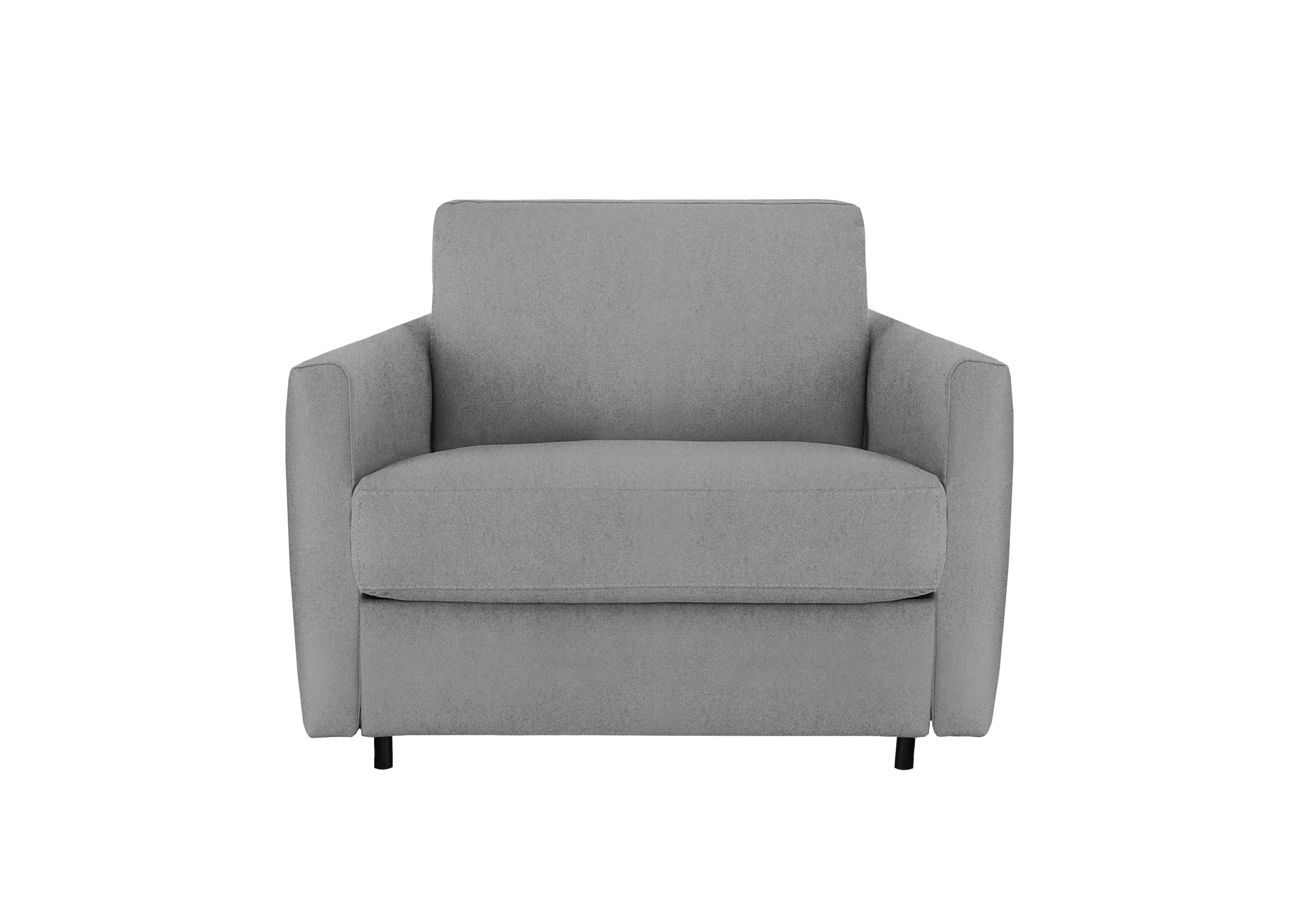 Alcova Fabric Chair Sofa Bed with Slim Arms in Fuente Ash on Furniture Village