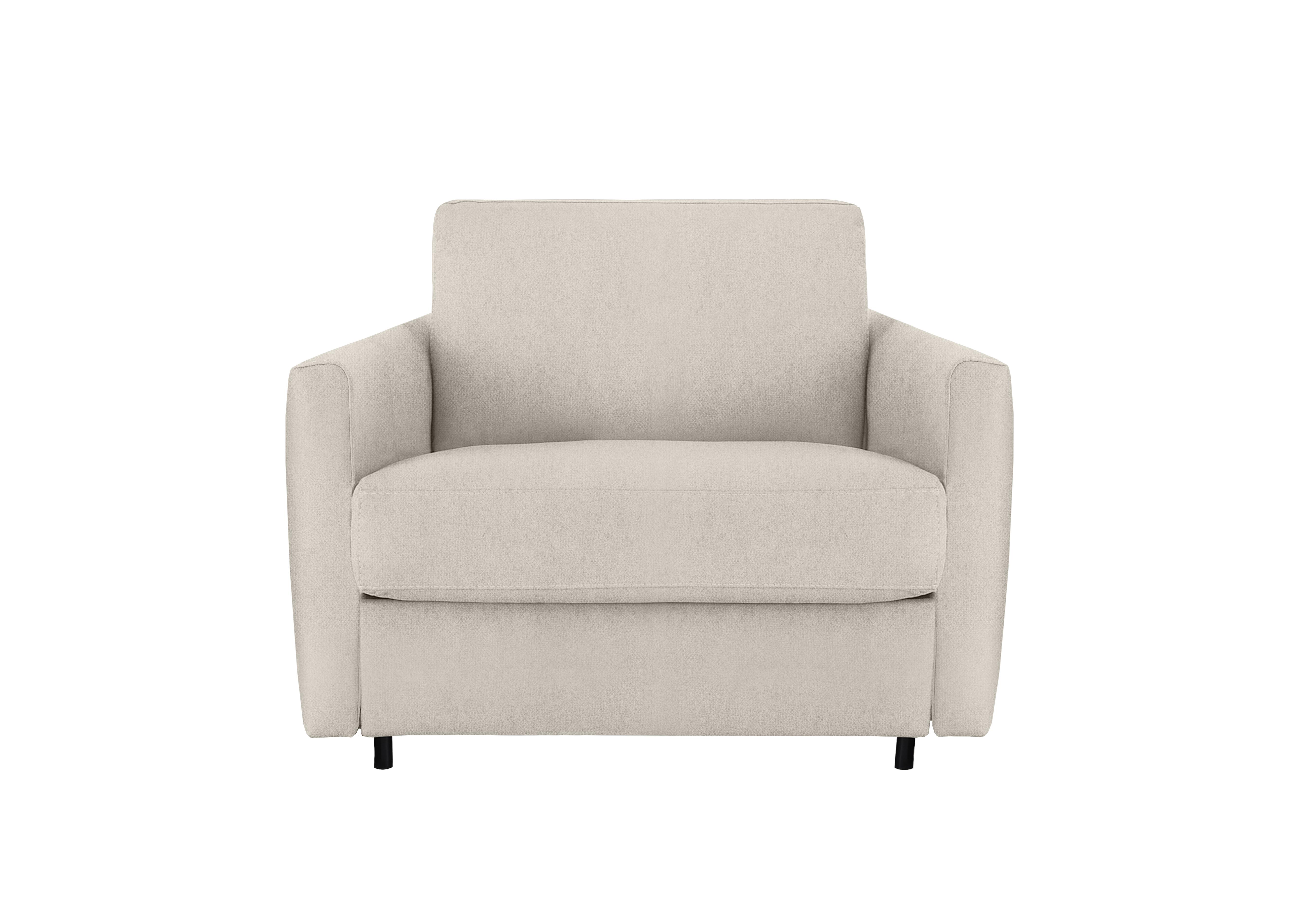 Alcova Fabric Chair Sofa Bed with Slim Arms in Fuente Beige on Furniture Village