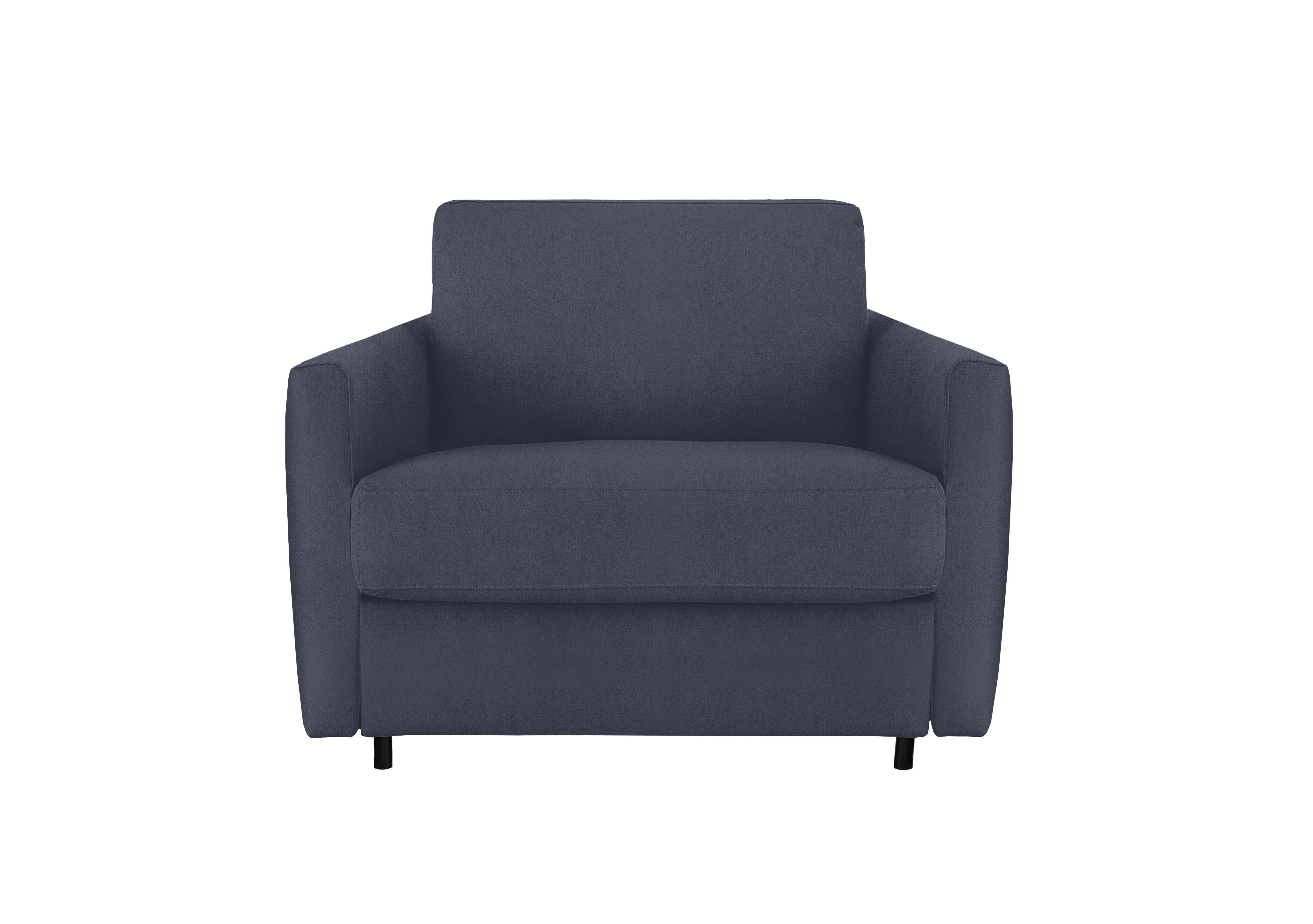 Alcova Fabric Chair Sofa Bed with Slim Arms in Fuente Ocean on Furniture Village