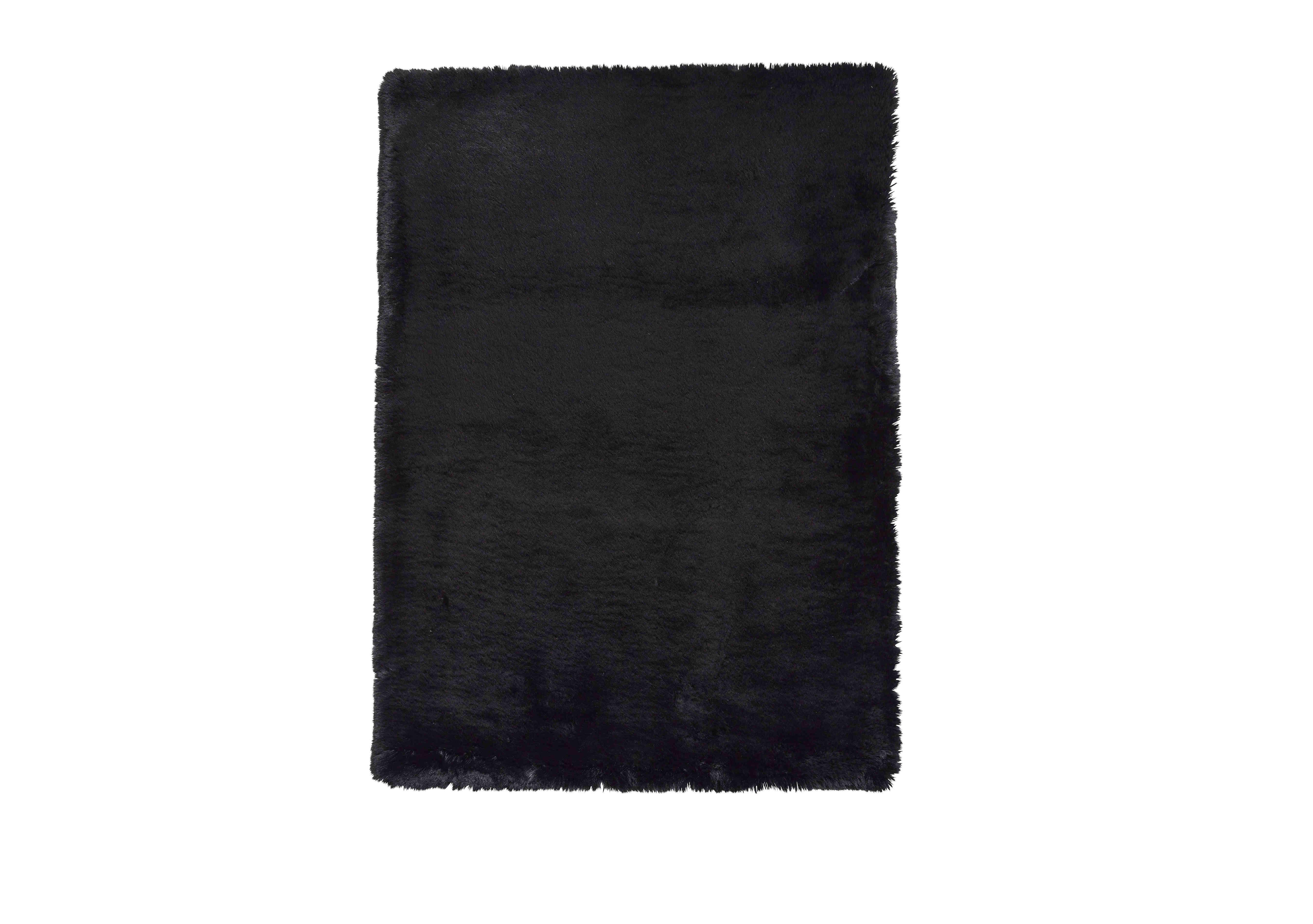 Teddy Rug in Black on Furniture Village