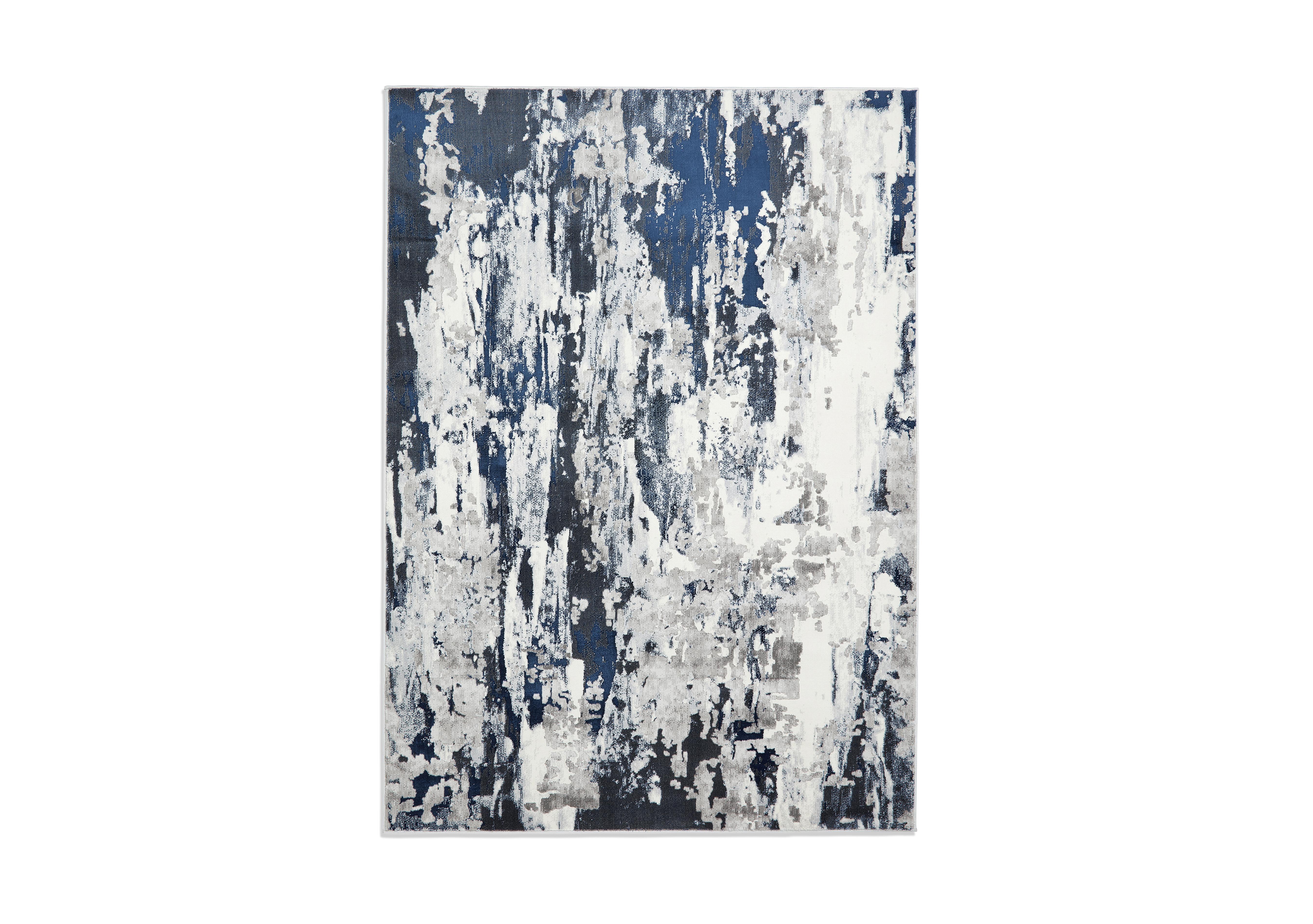 Apollo Rug in Grey/Navy on Furniture Village