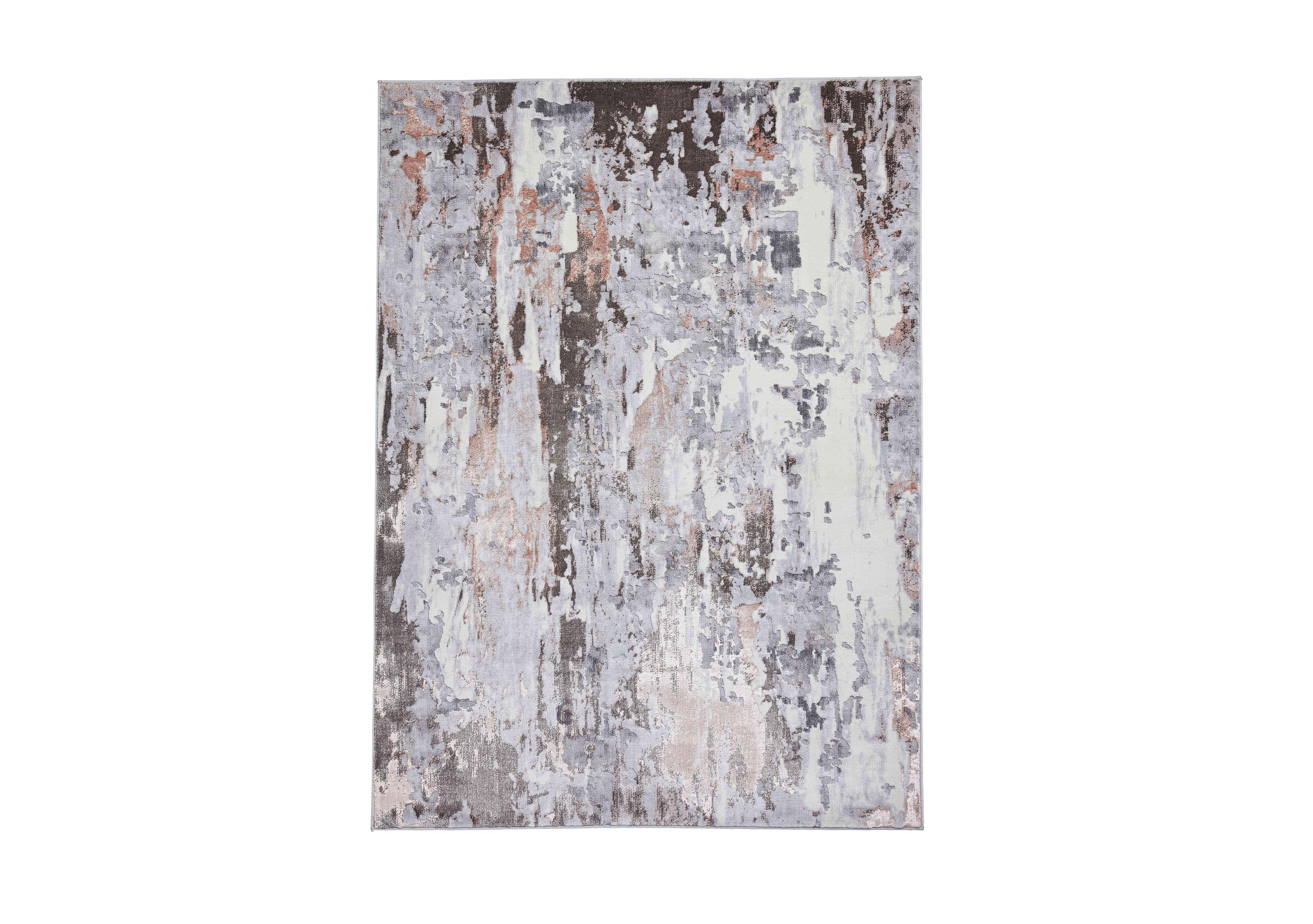Apollo Rug in Grey/Rose on Furniture Village