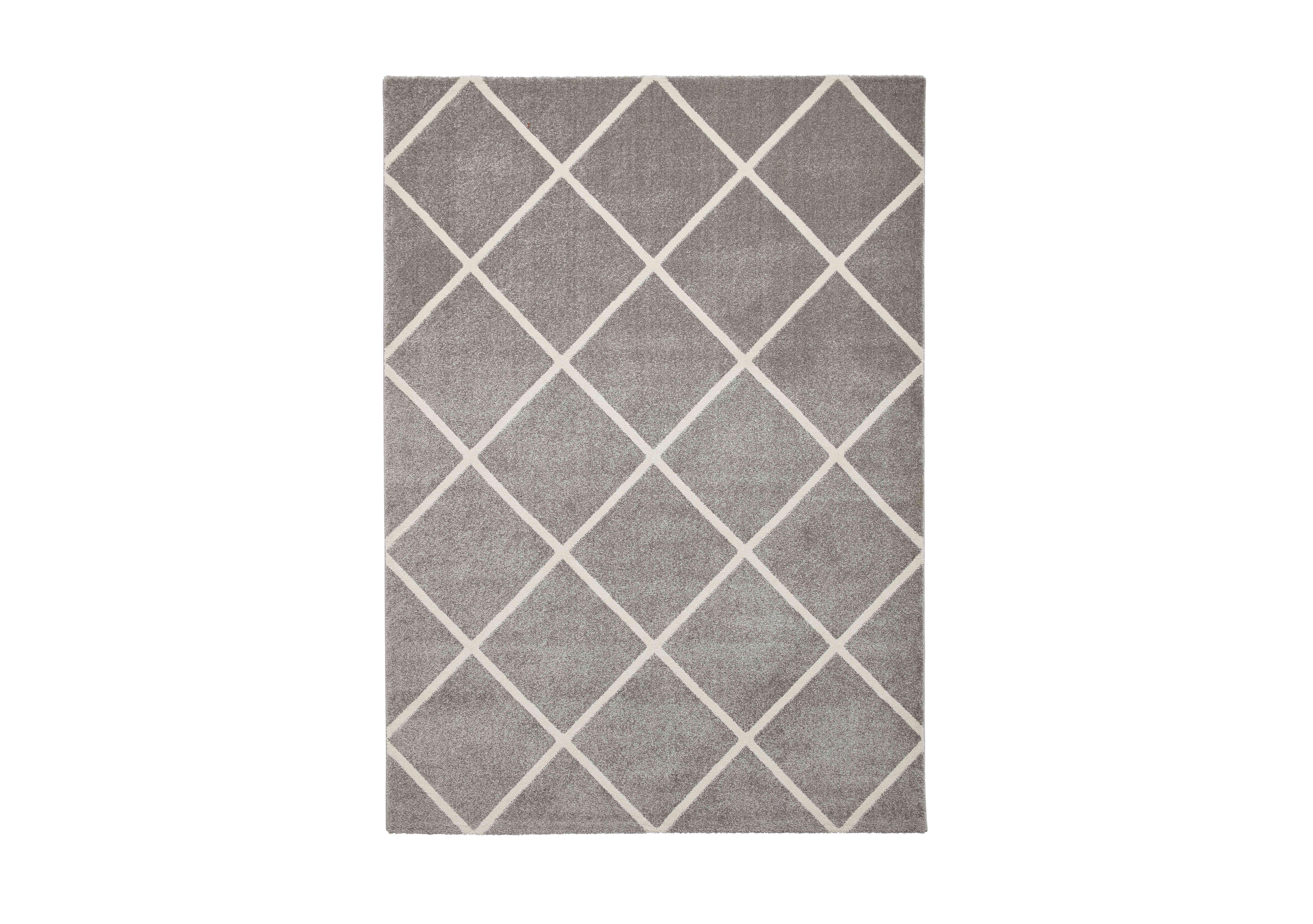 Boho Rug in Grey & Cream on Furniture Village