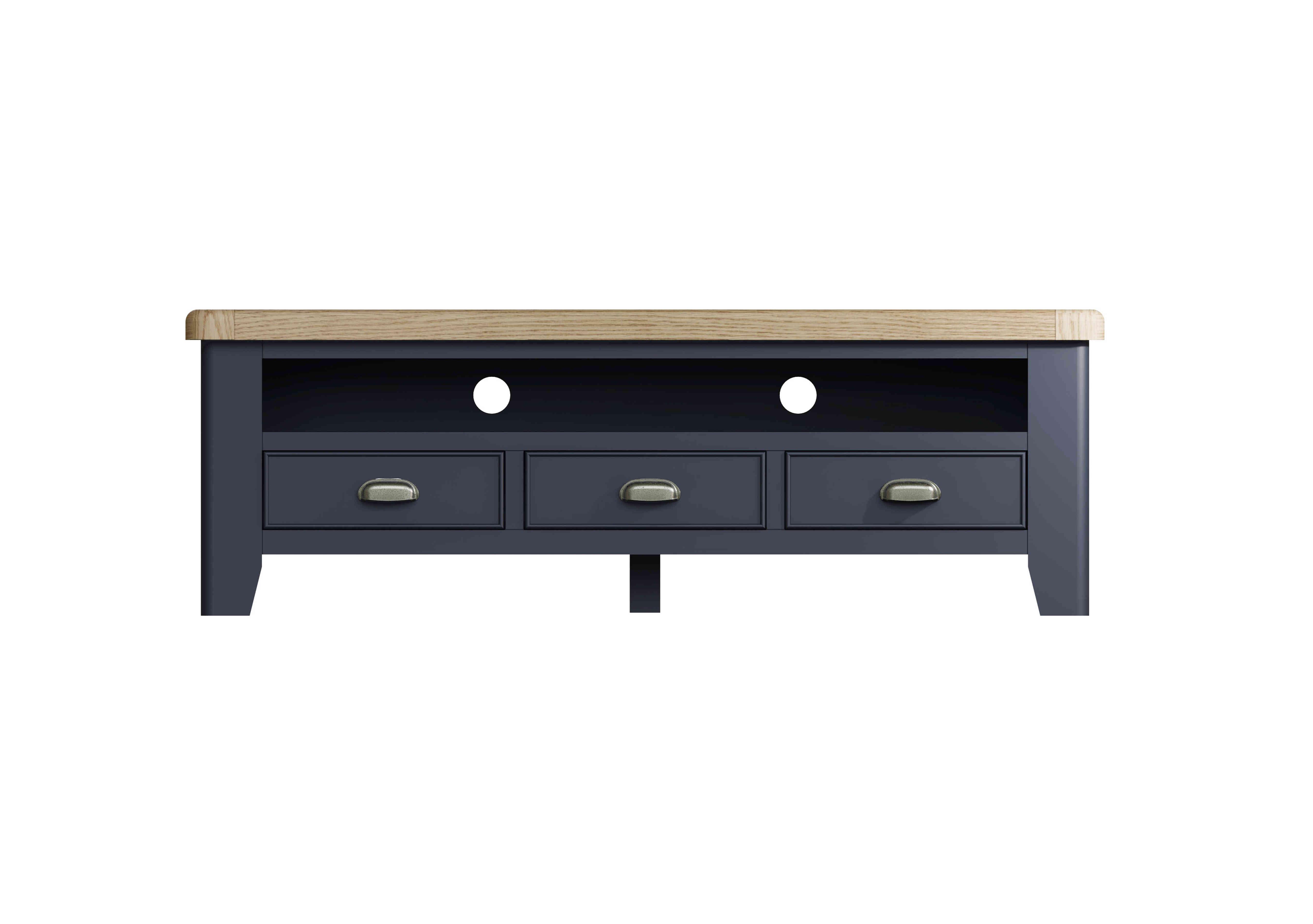 Hewitt Large TV Unit in Blue on Furniture Village