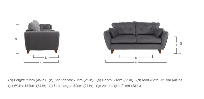 Felix 2 Seater Fabric Sofa in  on Furniture Village
