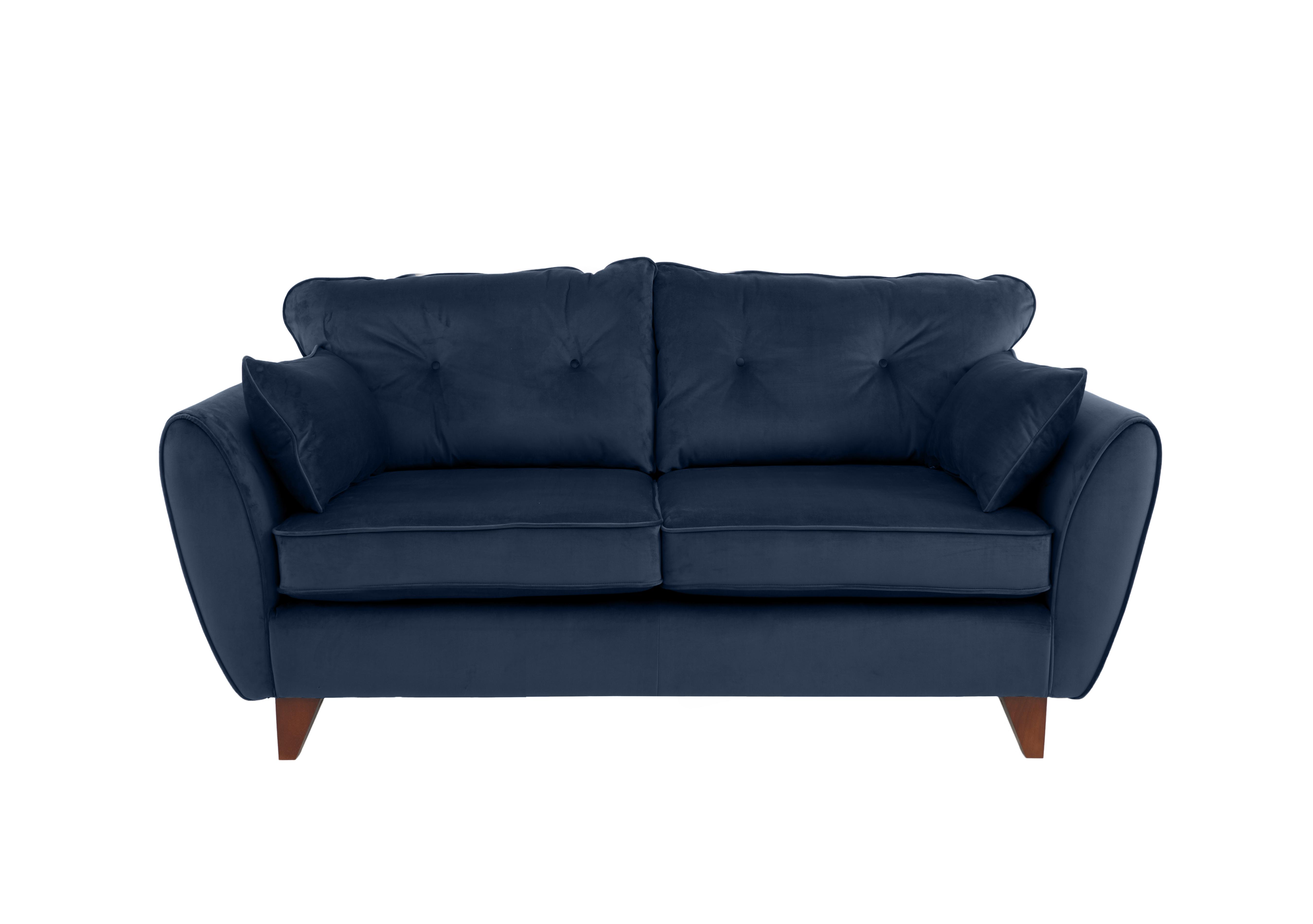 Felix 2 Seater Fabric Sofa in Navy on Furniture Village