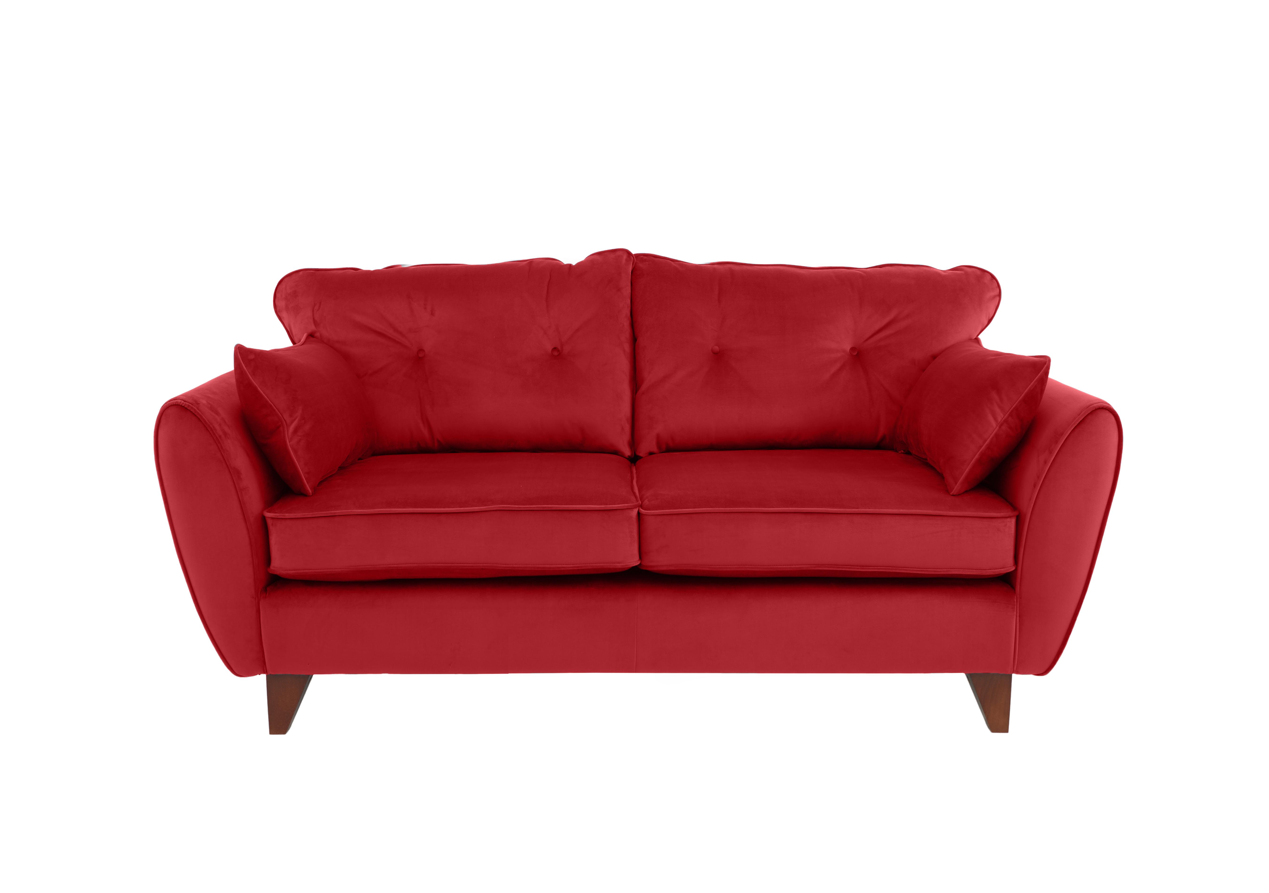 Felix 2 Seater Fabric Sofa in Red on Furniture Village