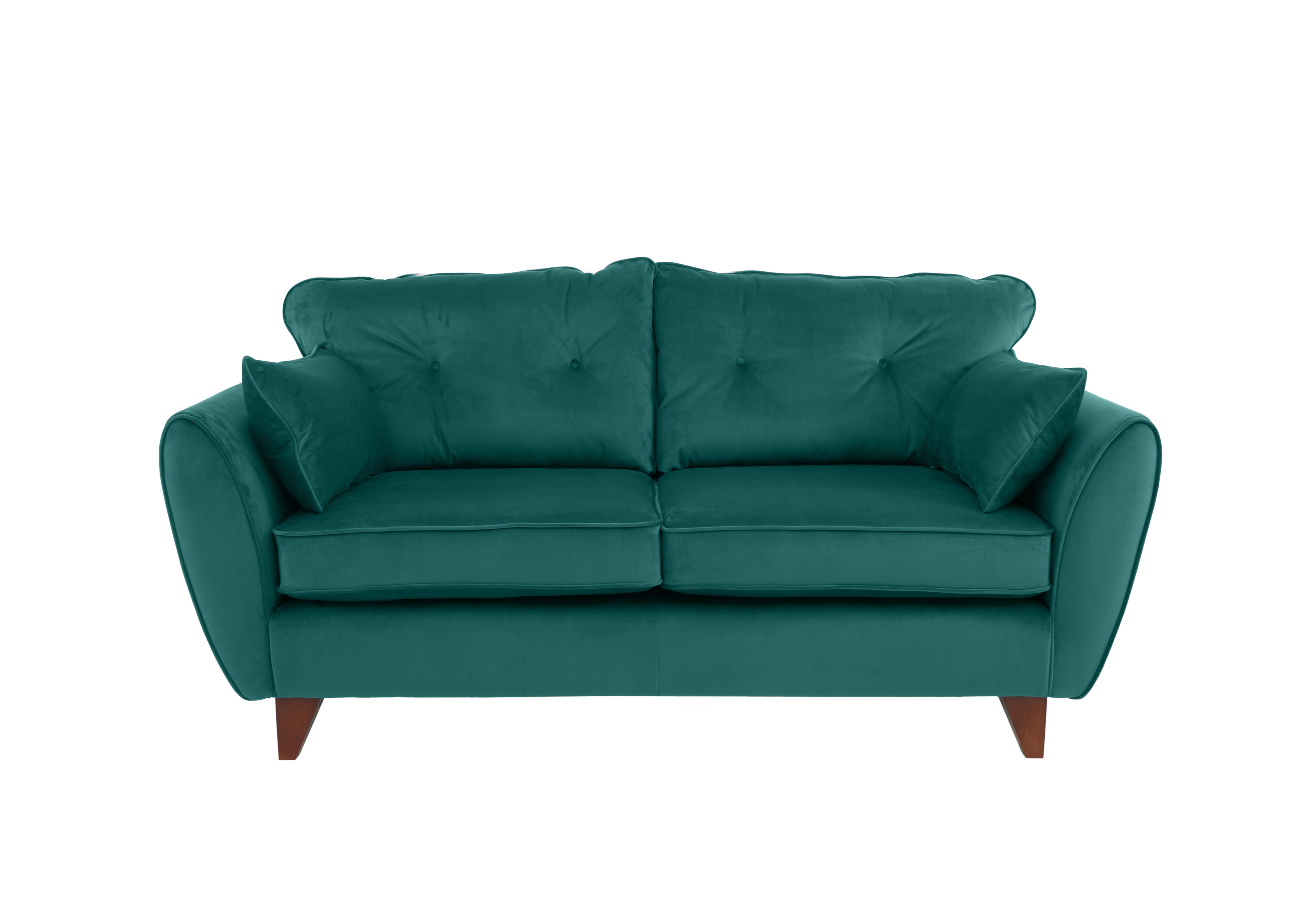 Felix 2 Seater Fabric Sofa in Teal on Furniture Village