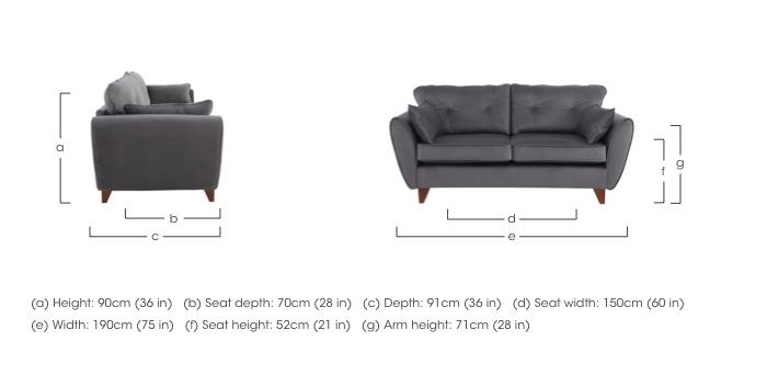 Felix 3 Seater Fabric Sofa in  on Furniture Village