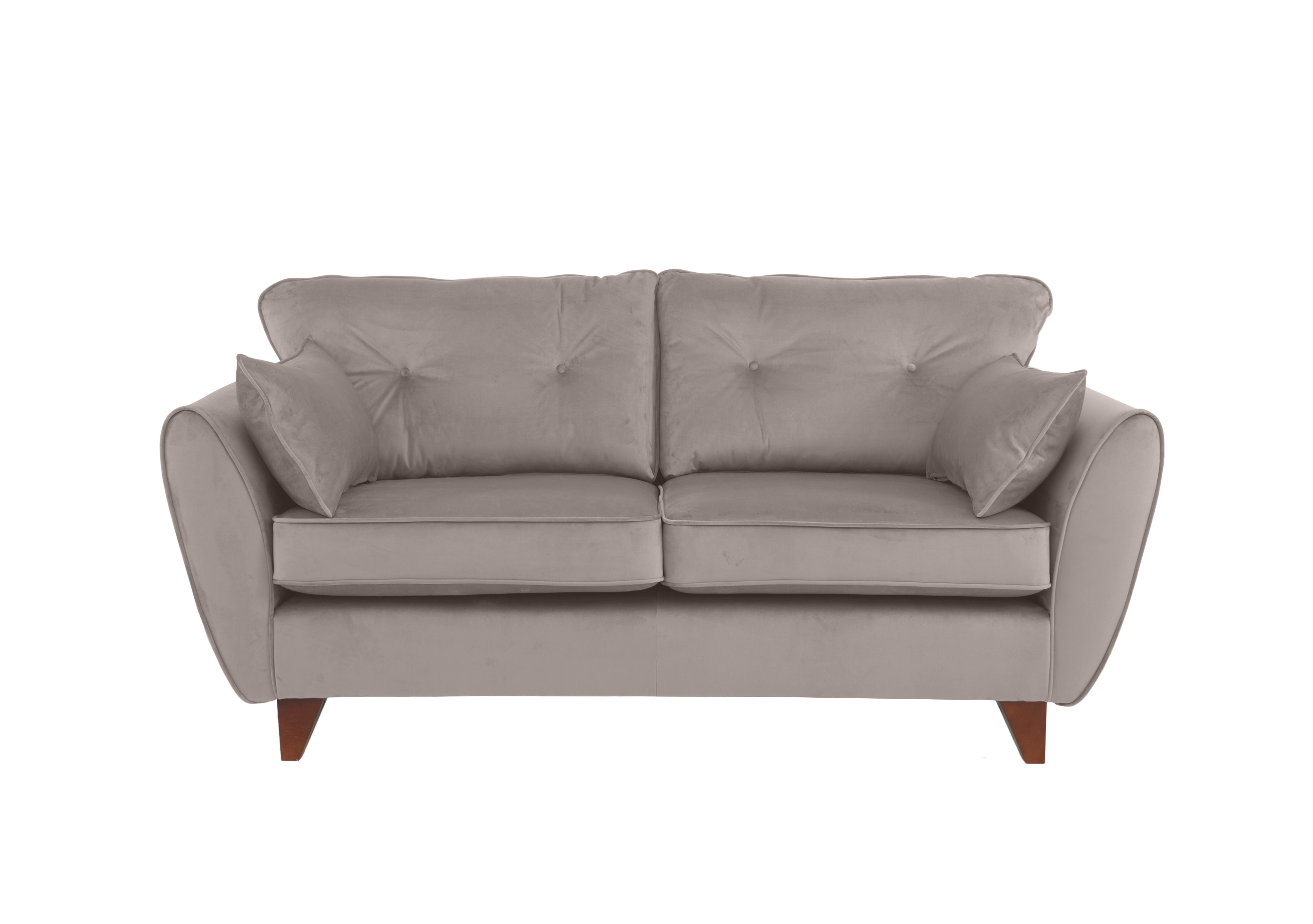 Felix 3 Seater Fabric Sofa in Silver on Furniture Village