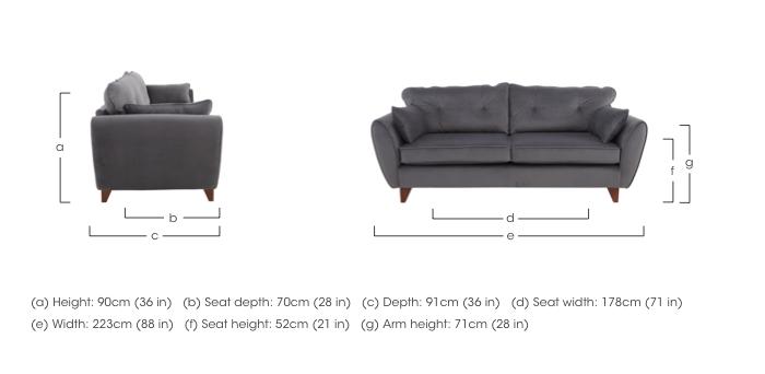Felix 4 Seater Fabric Sofa in  on Furniture Village