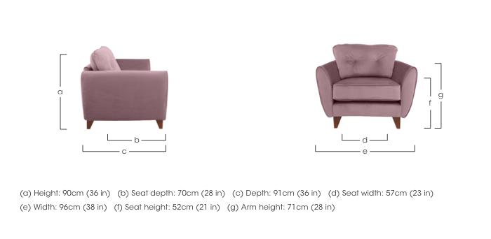 Felix Fabric Armchair in  on Furniture Village