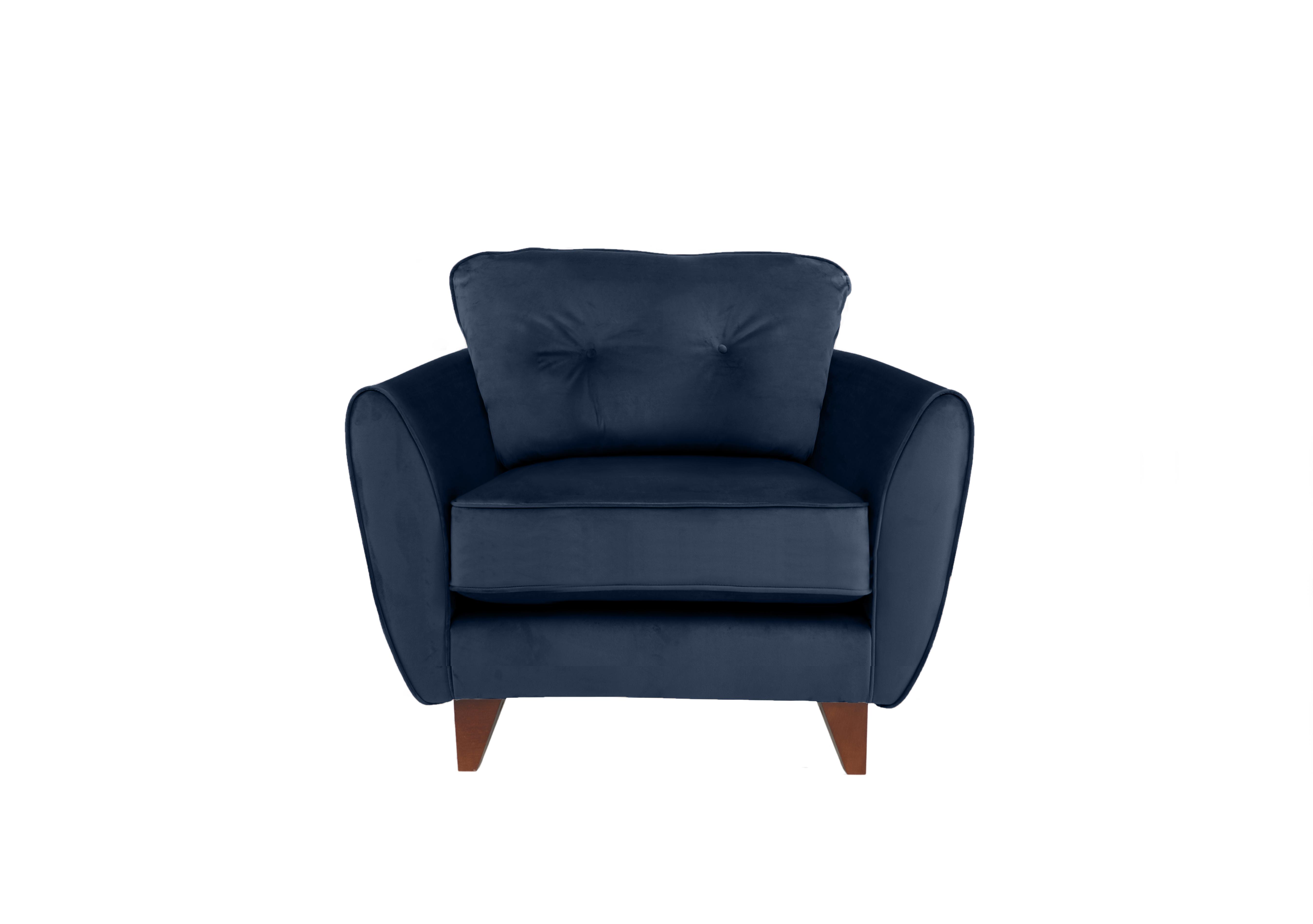 Felix Fabric Armchair in Navy on Furniture Village