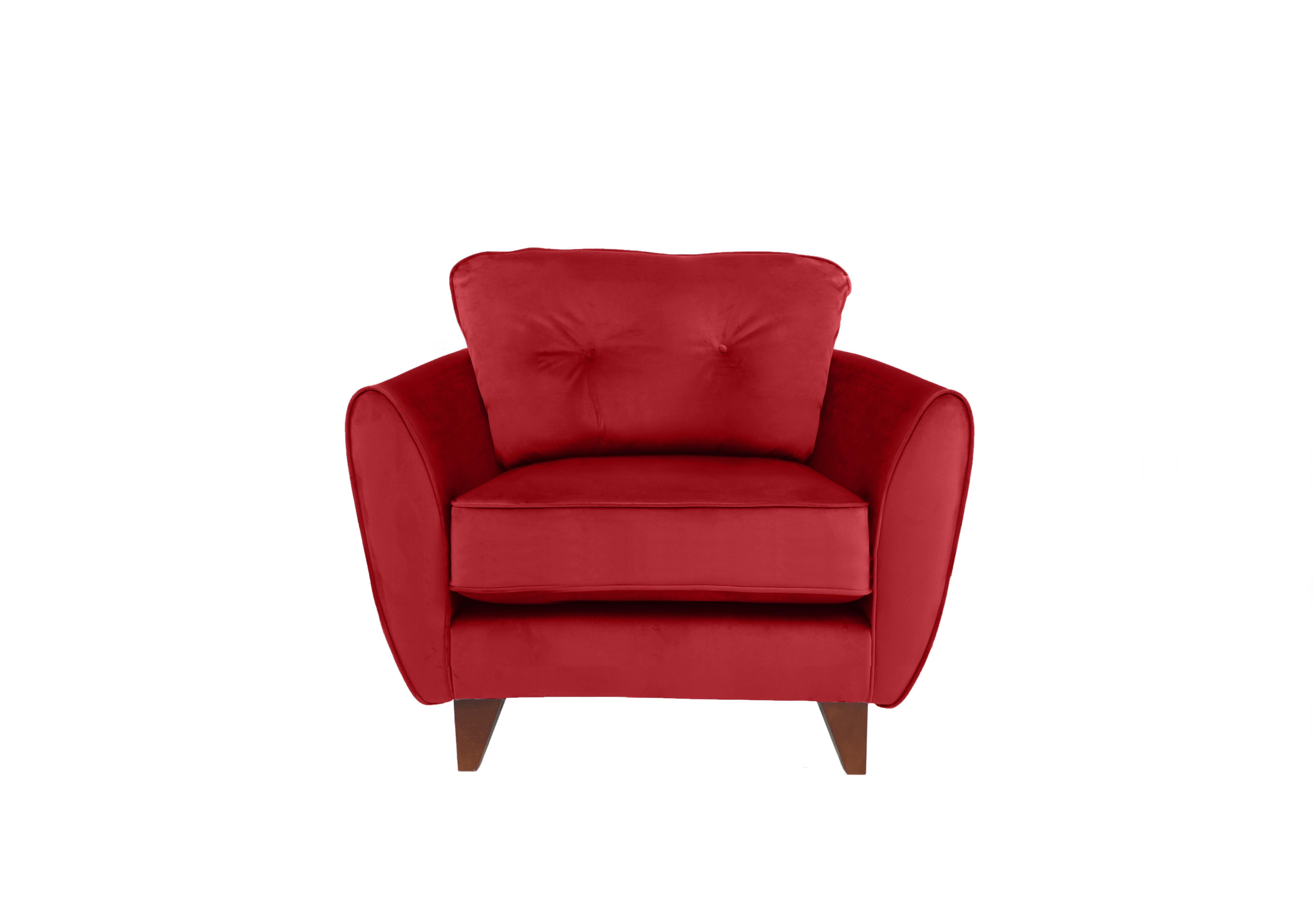 Felix Fabric Armchair in Red on Furniture Village