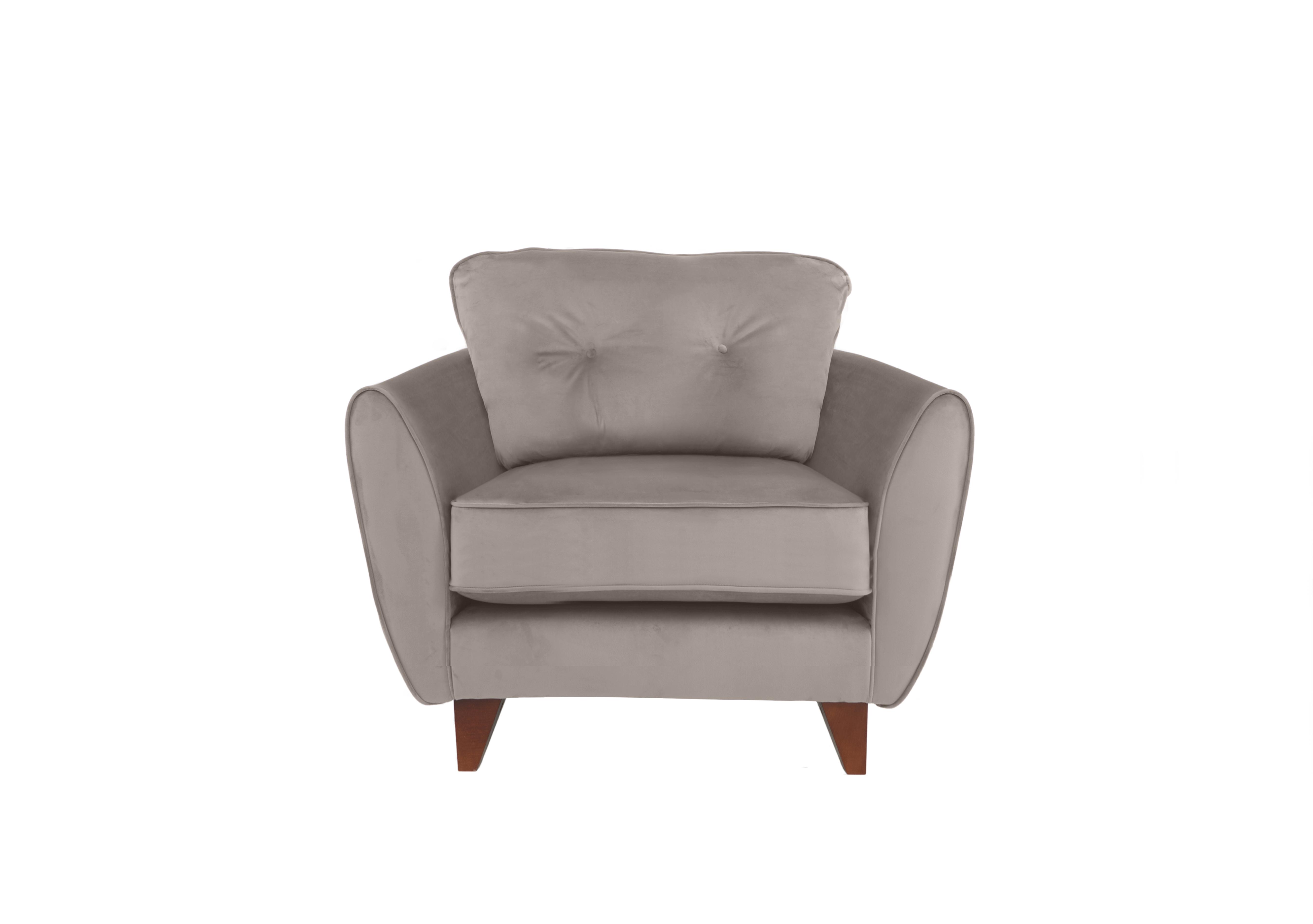 Felix Fabric Armchair in Silver on Furniture Village