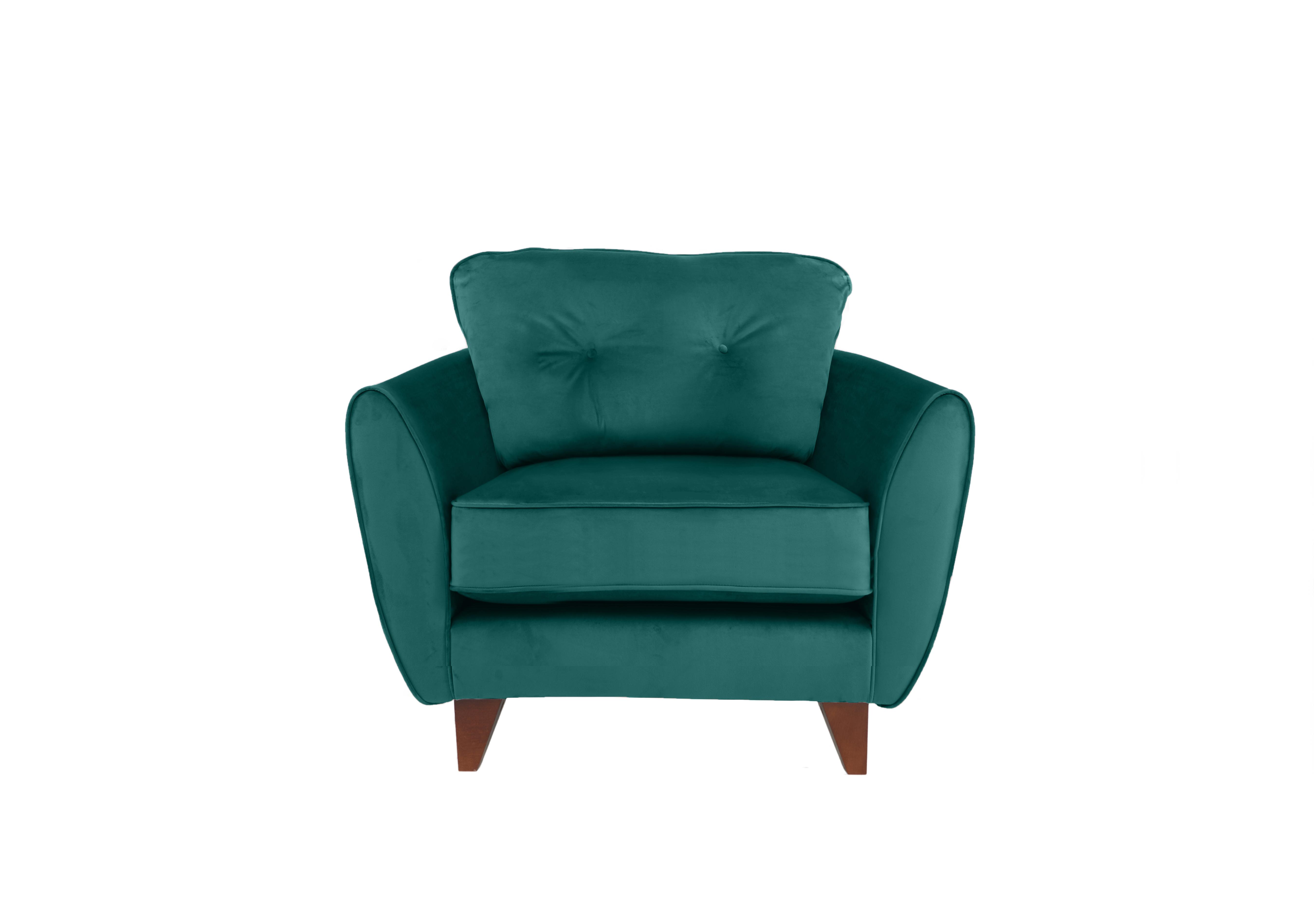 Felix Fabric Armchair in Teal on Furniture Village