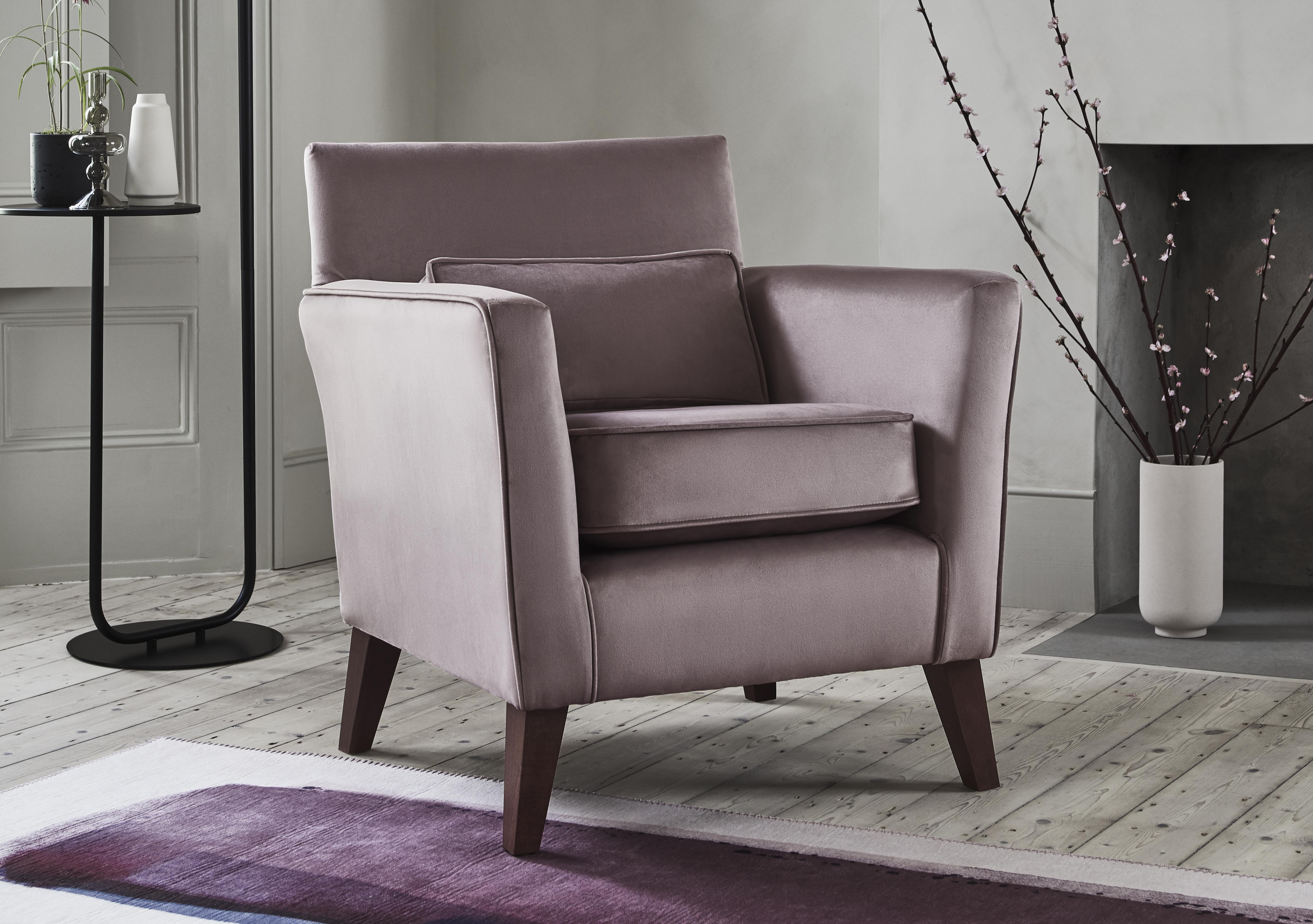 Felix Fabric Accent Chair in  on Furniture Village