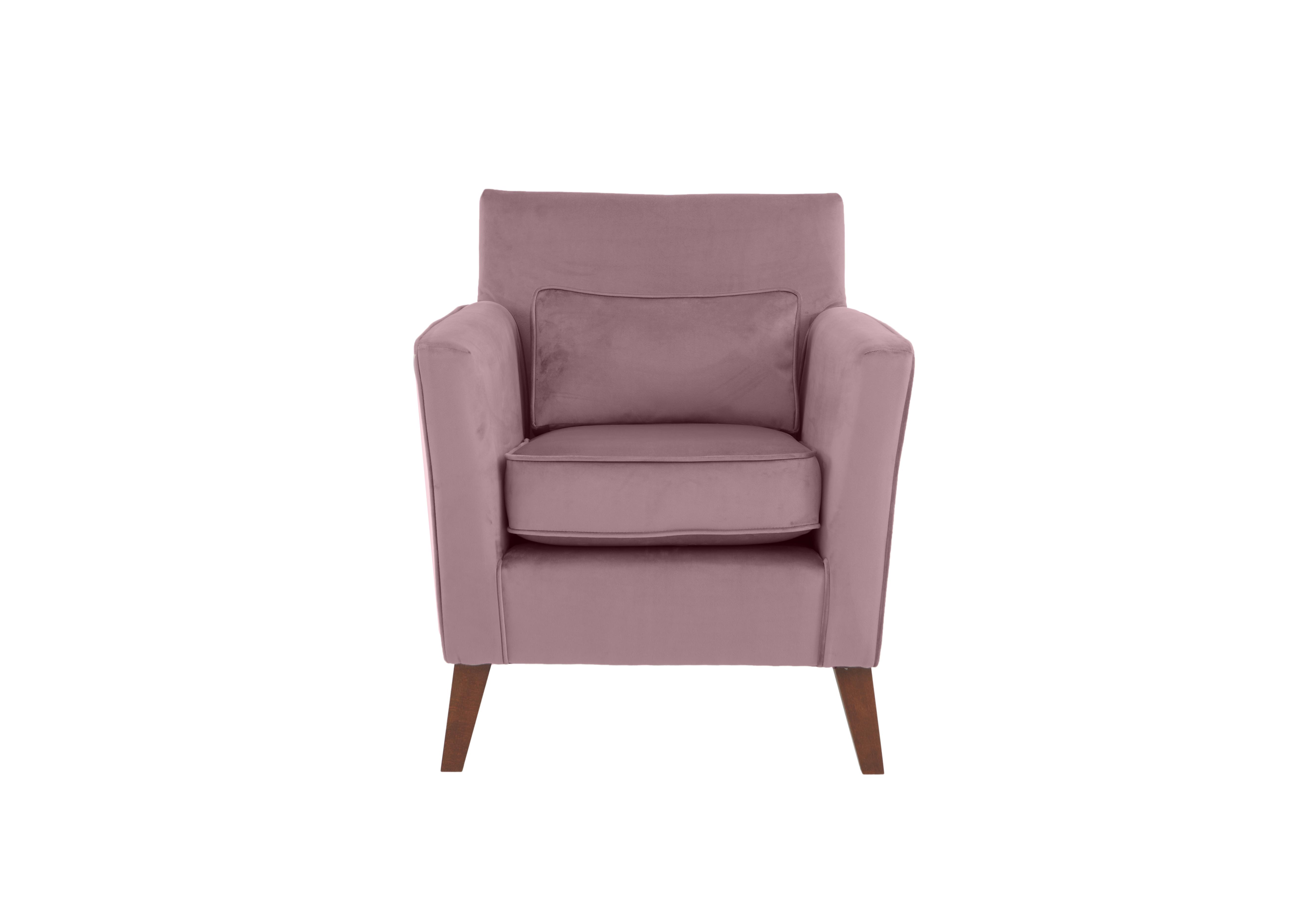 Felix Fabric Accent Chair in Lilac on Furniture Village