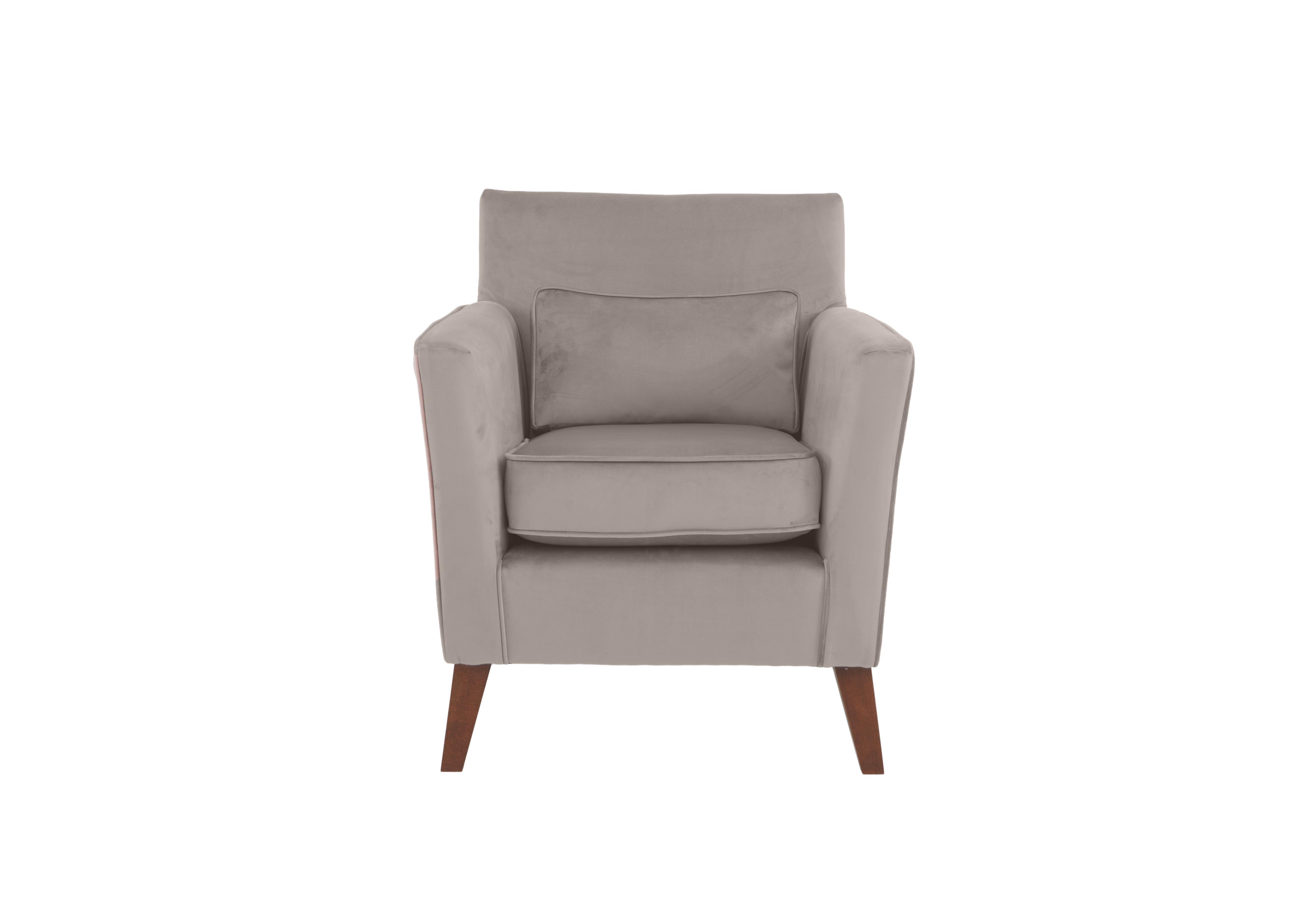 Felix Fabric Accent Chair in Silver on Furniture Village