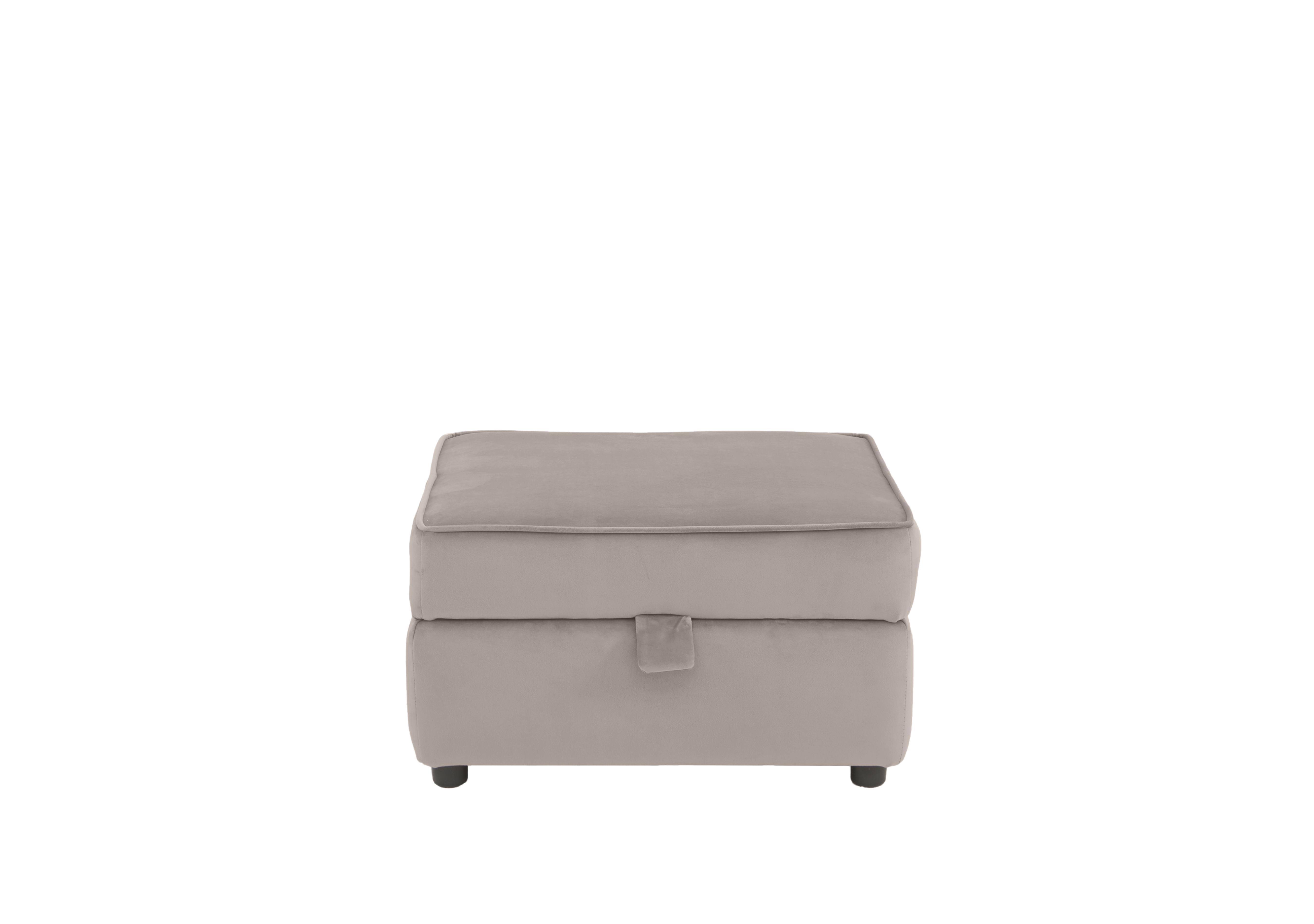 Felix Fabric Storage Footstool in Silver on Furniture Village