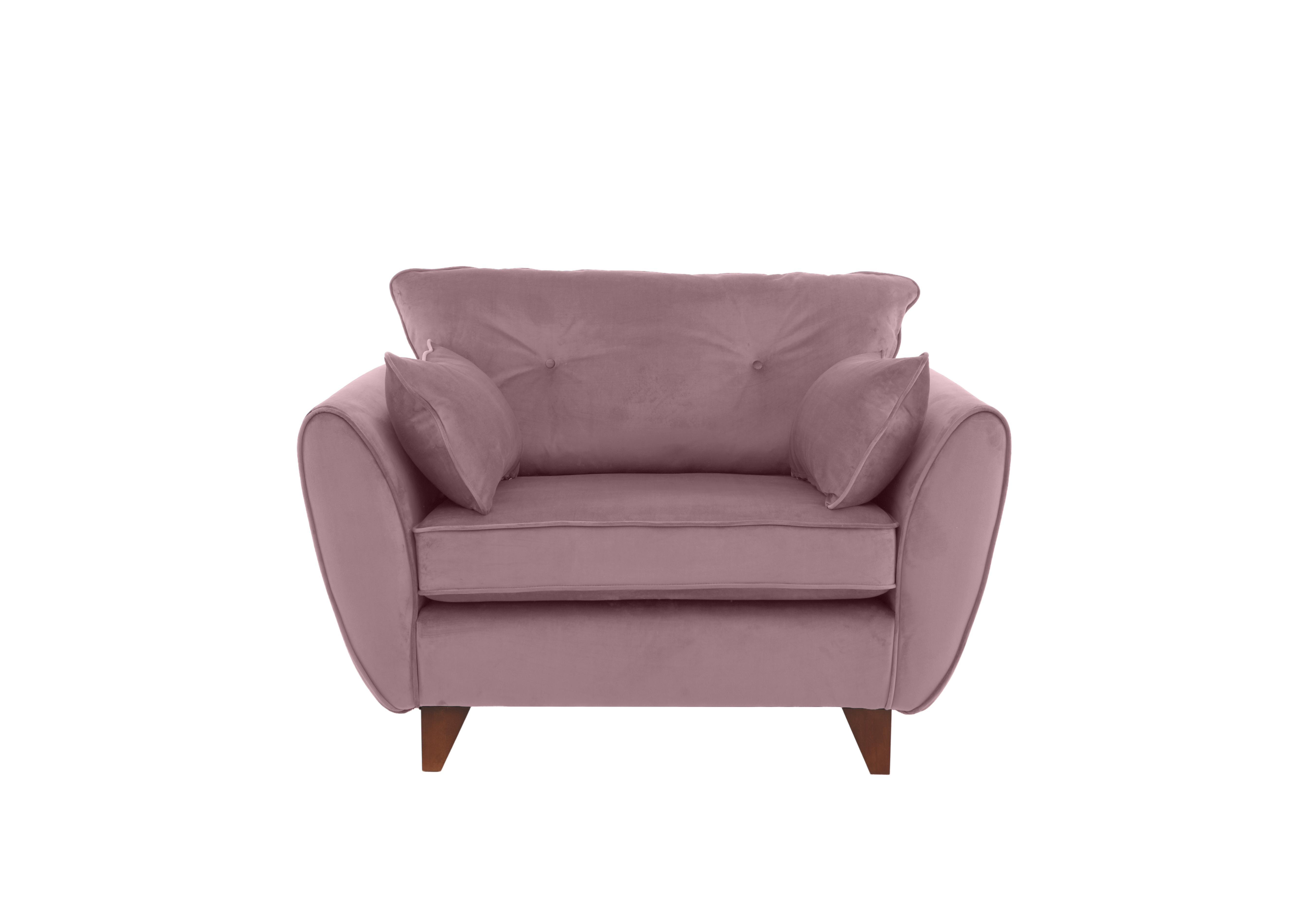 Felix Fabric Cuddle Chair in Lilac on Furniture Village