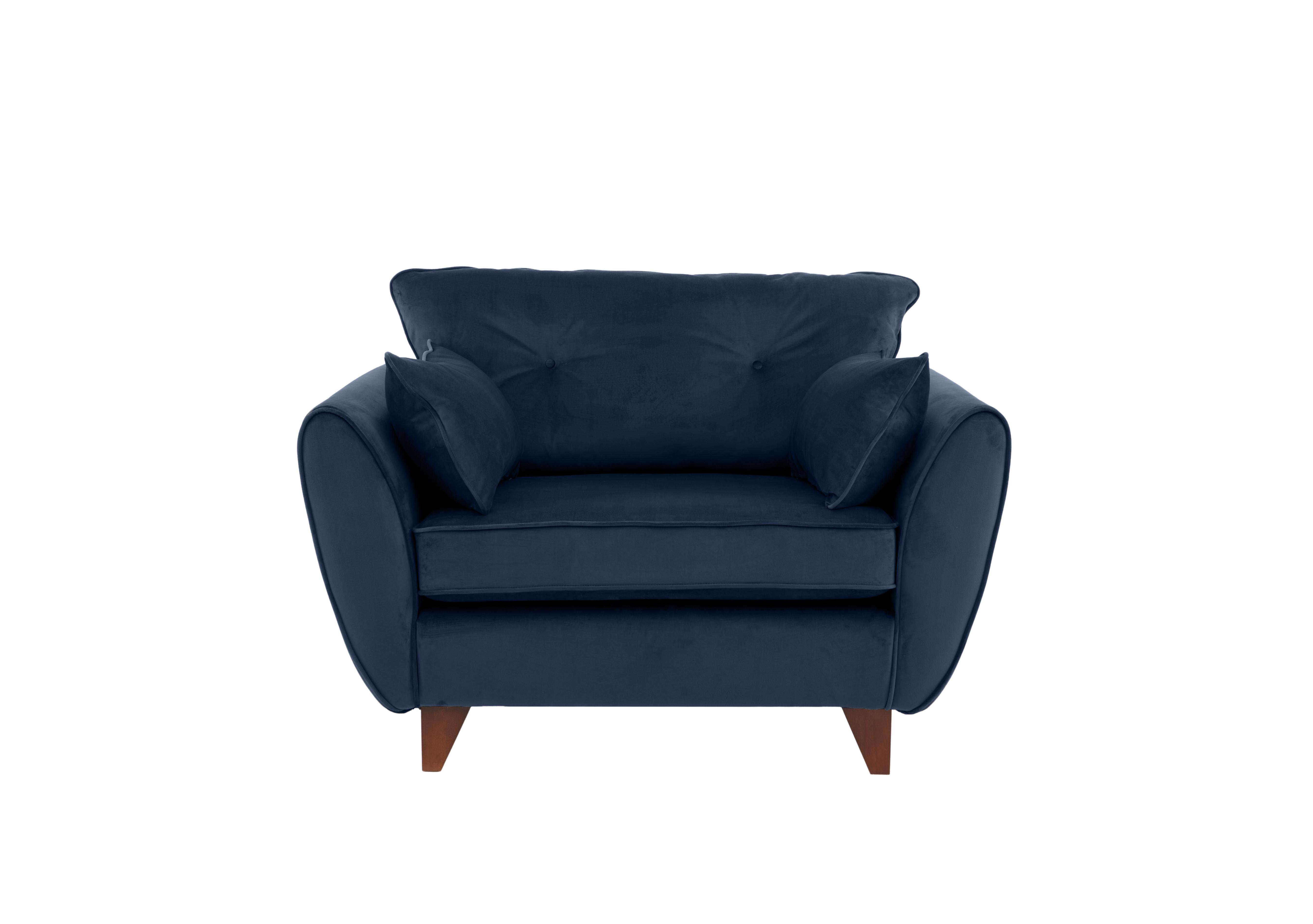 Felix Fabric Cuddle Chair in Navy on Furniture Village