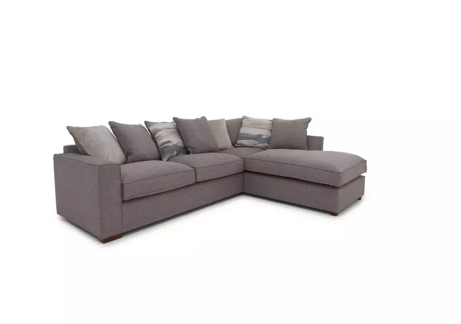Cory Fabric Corner Chaise Scatter Back Sofa
