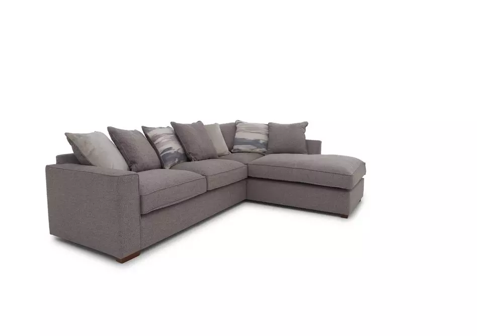 Cory Fabric Corner Chaise Scatter Back Sofa
